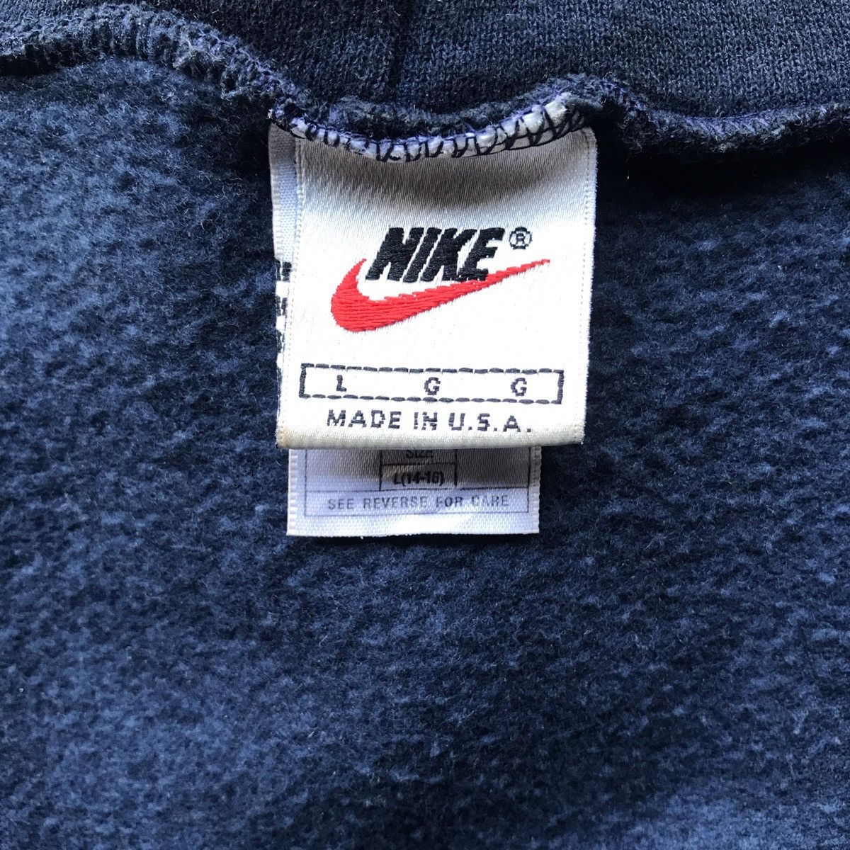 Nike × Vintage 90’s hoodie nike side swoosh Size US M / EU 48-50 / 2 - 2 Thumbnail