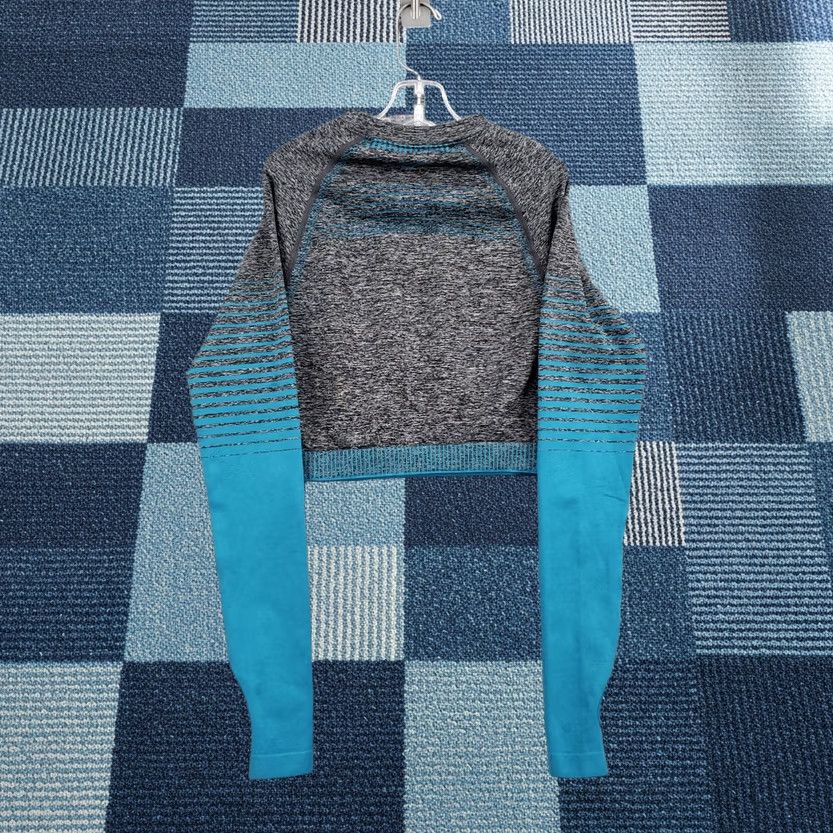 Gymshark Gymshark Adapt Fleck Seamless Long Sleeve Crop Top Womens S Gray Athletic Shirt Cropped Sports Gym & Training Womens Size S / US 4 / IT 40 - 1 Thumbnail