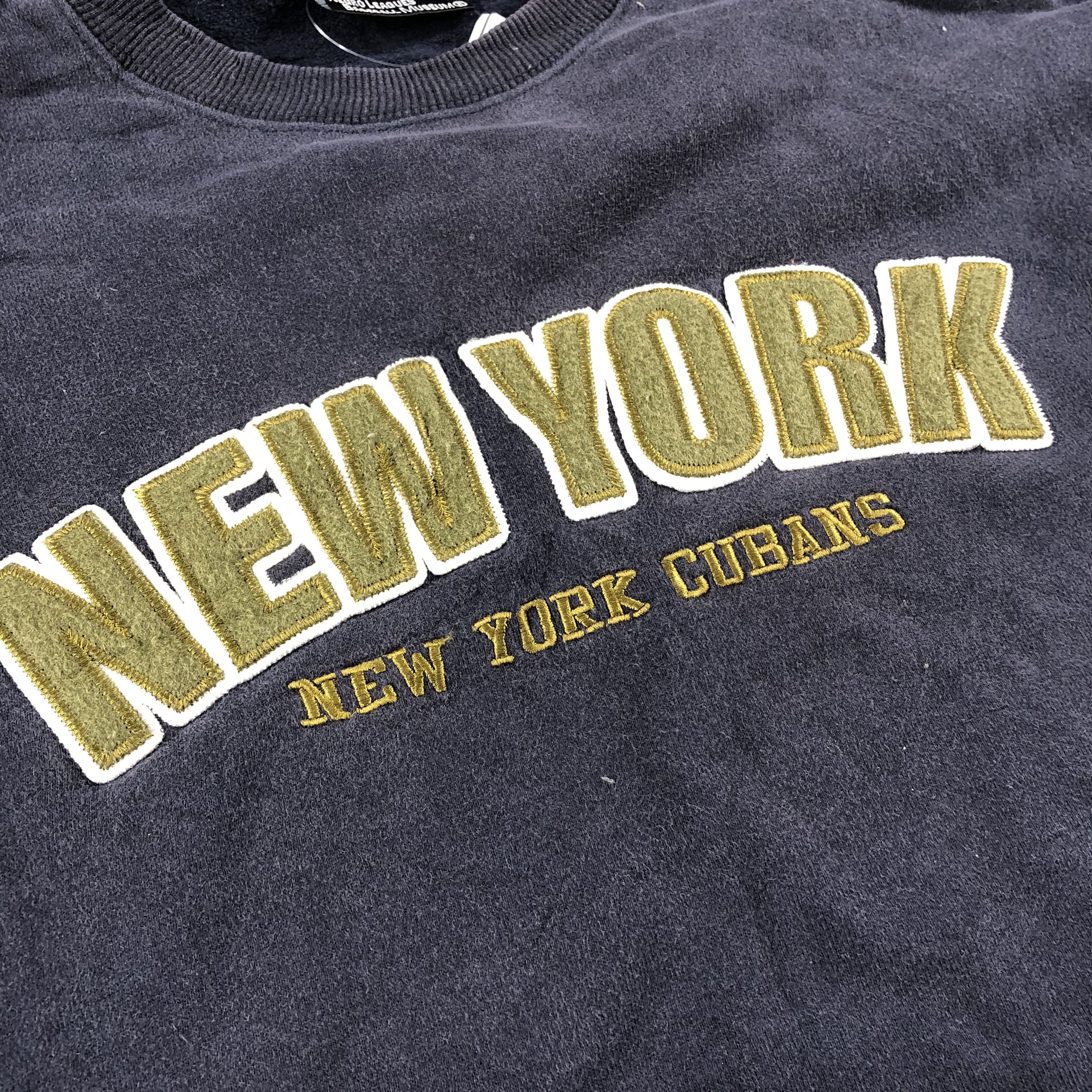 Vintage Vintage New York Cubans Sun Faded Sweatshirt F165 Size US L / EU 52-54 / 3 - 3 Thumbnail