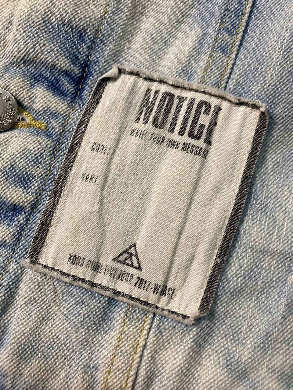 Japanese Brand Koda Kumi Live Tour 2017 W FACE Distressed Denim Jacket Size US L / EU 52-54 / 3 - 6 Thumbnail