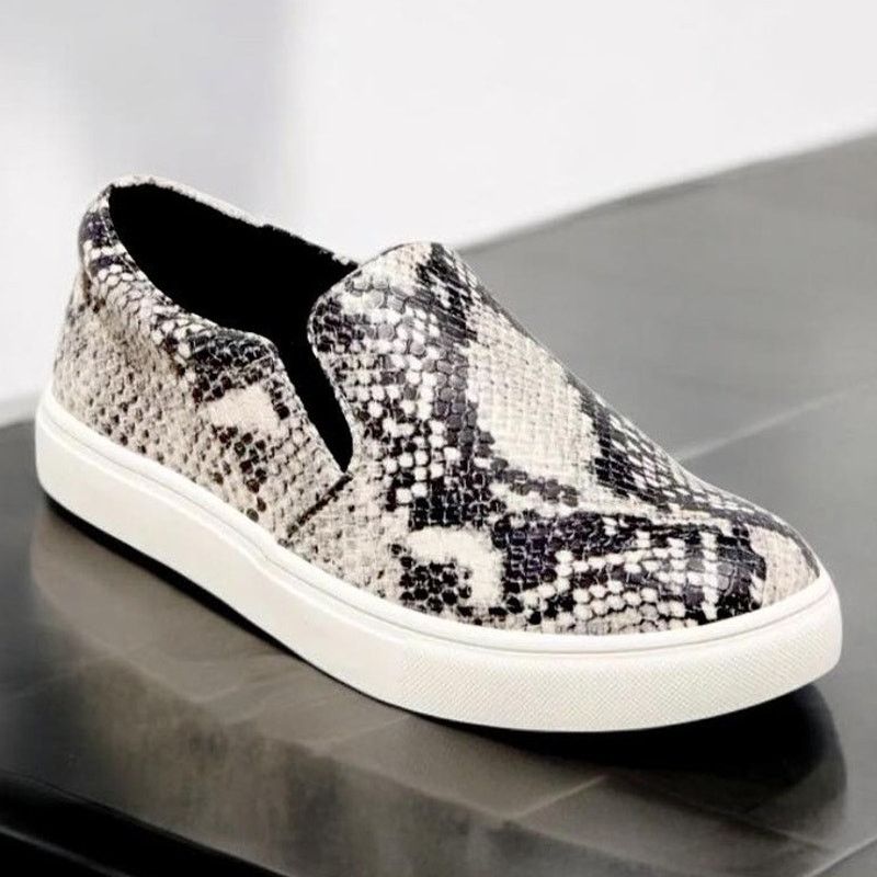 Other Women’s Slip On Faux Snake Canvas Flat Shoe Sneaker Size 7/8 Size US 8 / IT 38 - 7 Thumbnail