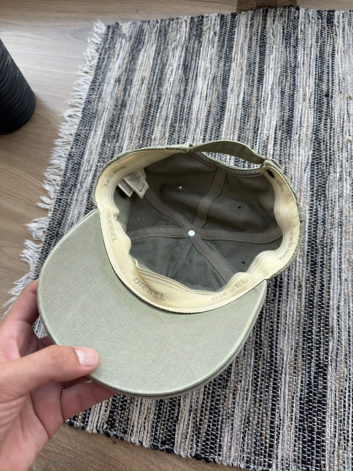Diesel Vintage DIESEL big logo Y2K Distressed cap hat Size ONE SIZE - 7 Thumbnail