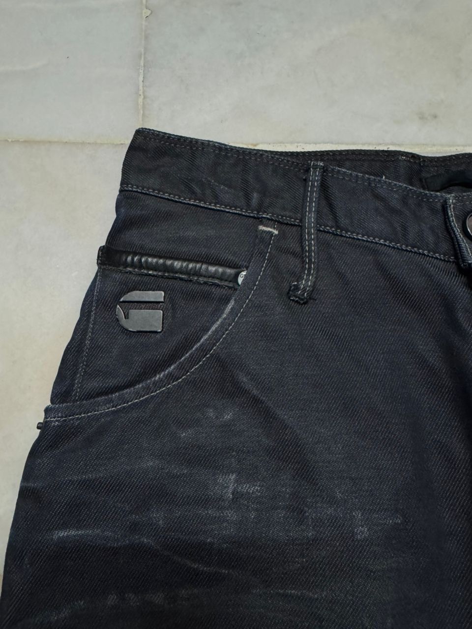 G-Star 💥3D Powell💥90s Style G Star Raw Mudwash Black Denim Sick Size US 27 - 7 Thumbnail