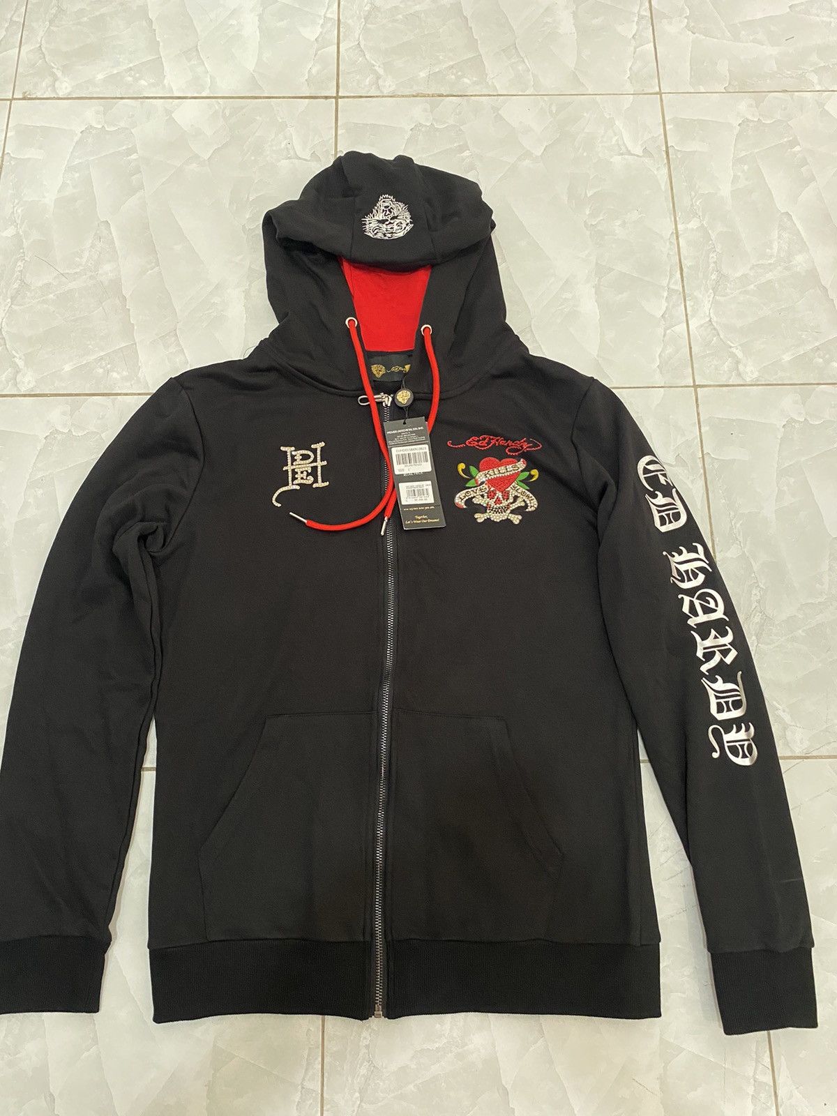 Designer × Japanese Brand ed hardy hoodie zipper Size US L / EU 52-54 / 3 - 2 Thumbnail