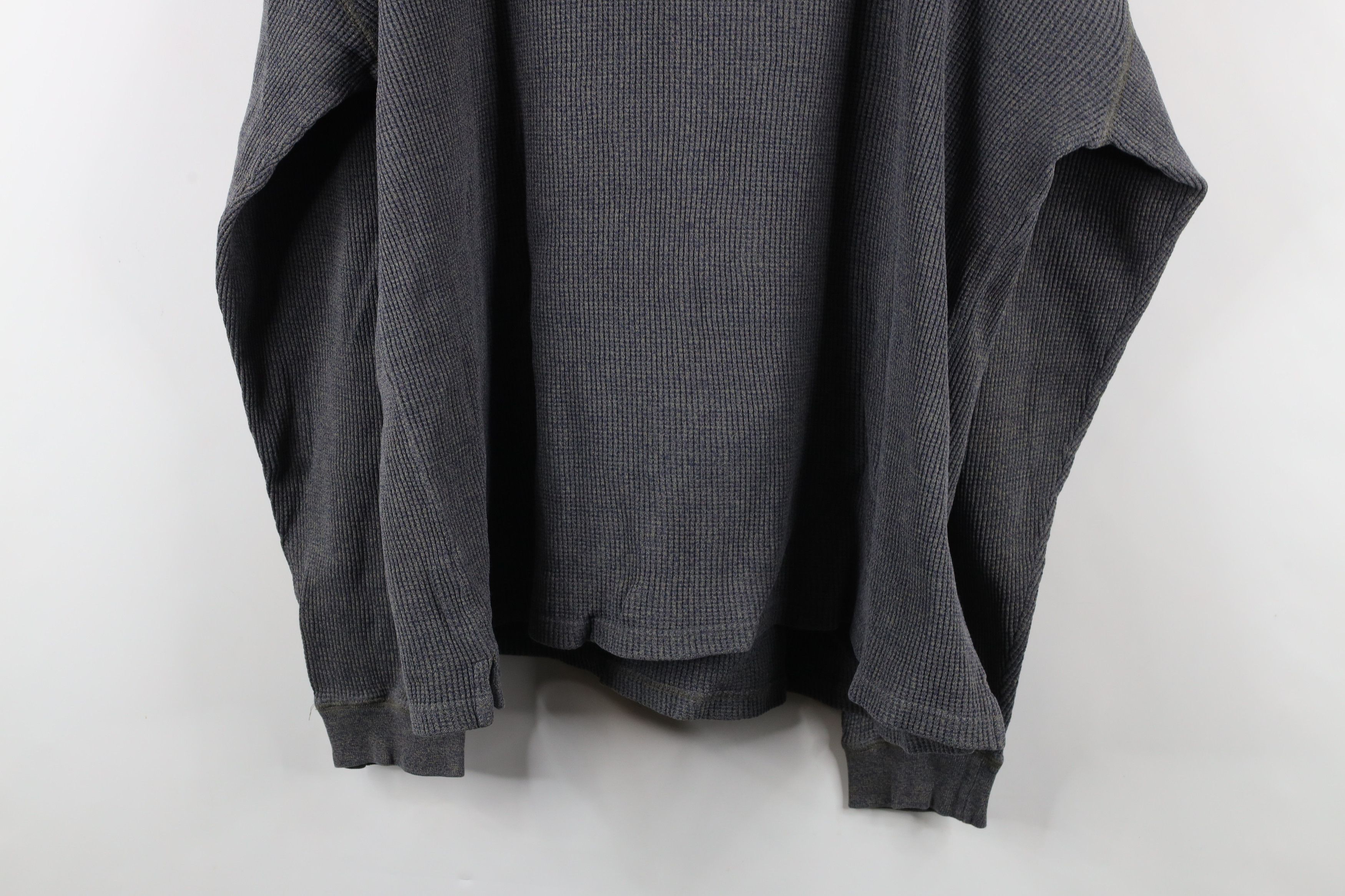 Vintage Vintage 90s Streetwear Thermal Waffle Knit Henley T-Shirt Size US XL / EU 56 / 4 - 10 Thumbnail