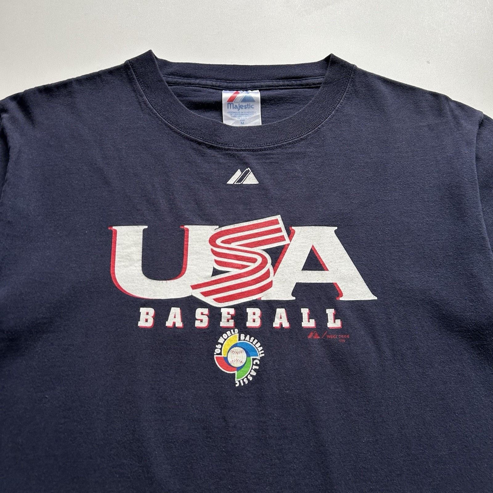 Majestic USA 2006 WBC World Baseball Classic Majestic T-Shirt Medium Size US XL / EU 56 / 4 - 2 Thumbnail