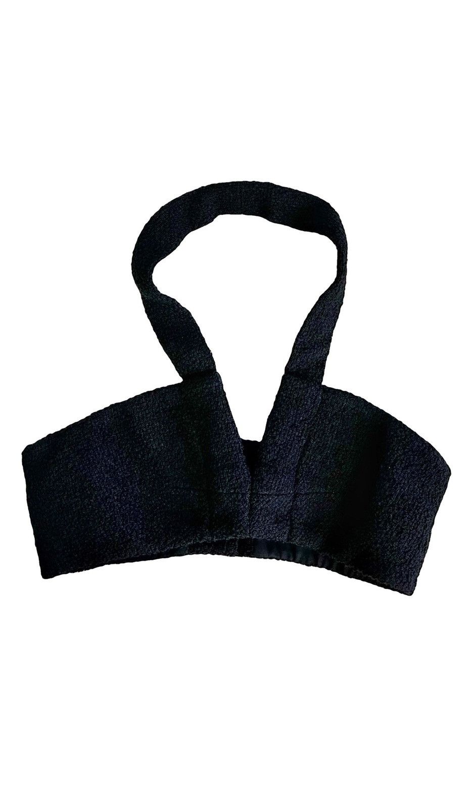 Chanel Chanel Tweed Cropped Halter Top - Black Size XS / US 0-2 / IT 36-38 - 1 Thumbnail