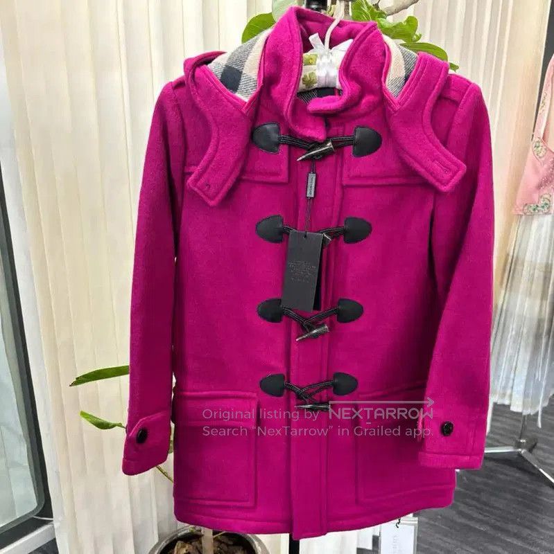 Burberry Burberry Pink Wool Mid-Length Women's Coat. Size M / US 6-8 / IT 42-44 - 1 Thumbnail