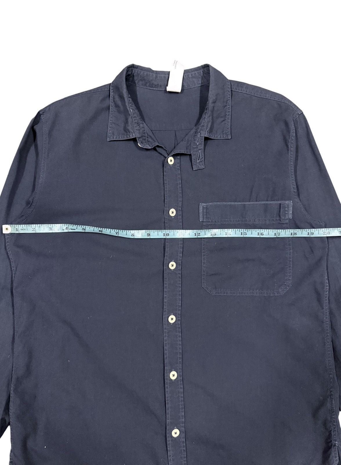 Margaret Howell MHL Margaret Howell Navy Blue Cotton Button Ups Shirt Size US S / EU 44-46 / 1 - 15 Thumbnail