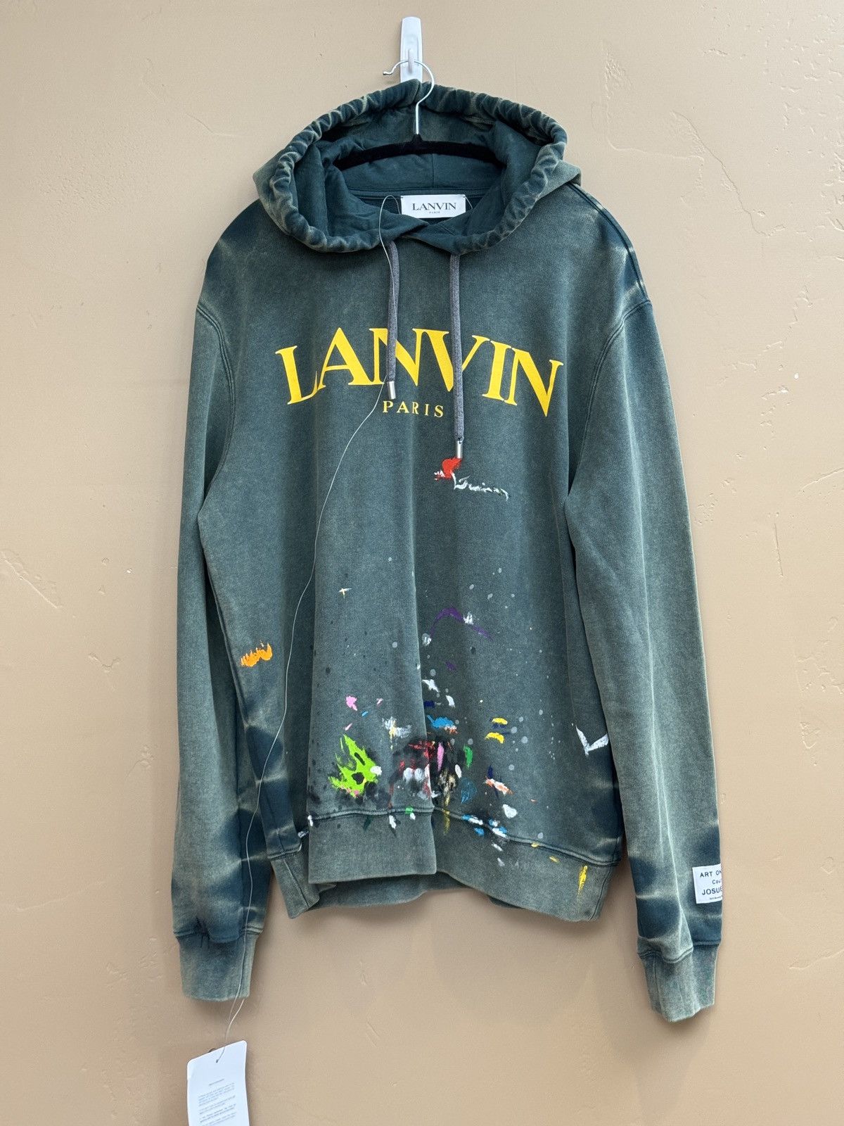 Gallery Dept. × Lanvin Gallery Dept x Lanvin Distressed, Repaired, Painter’s Hoodie Size US XL / EU 56 / 4 - 1 Thumbnail