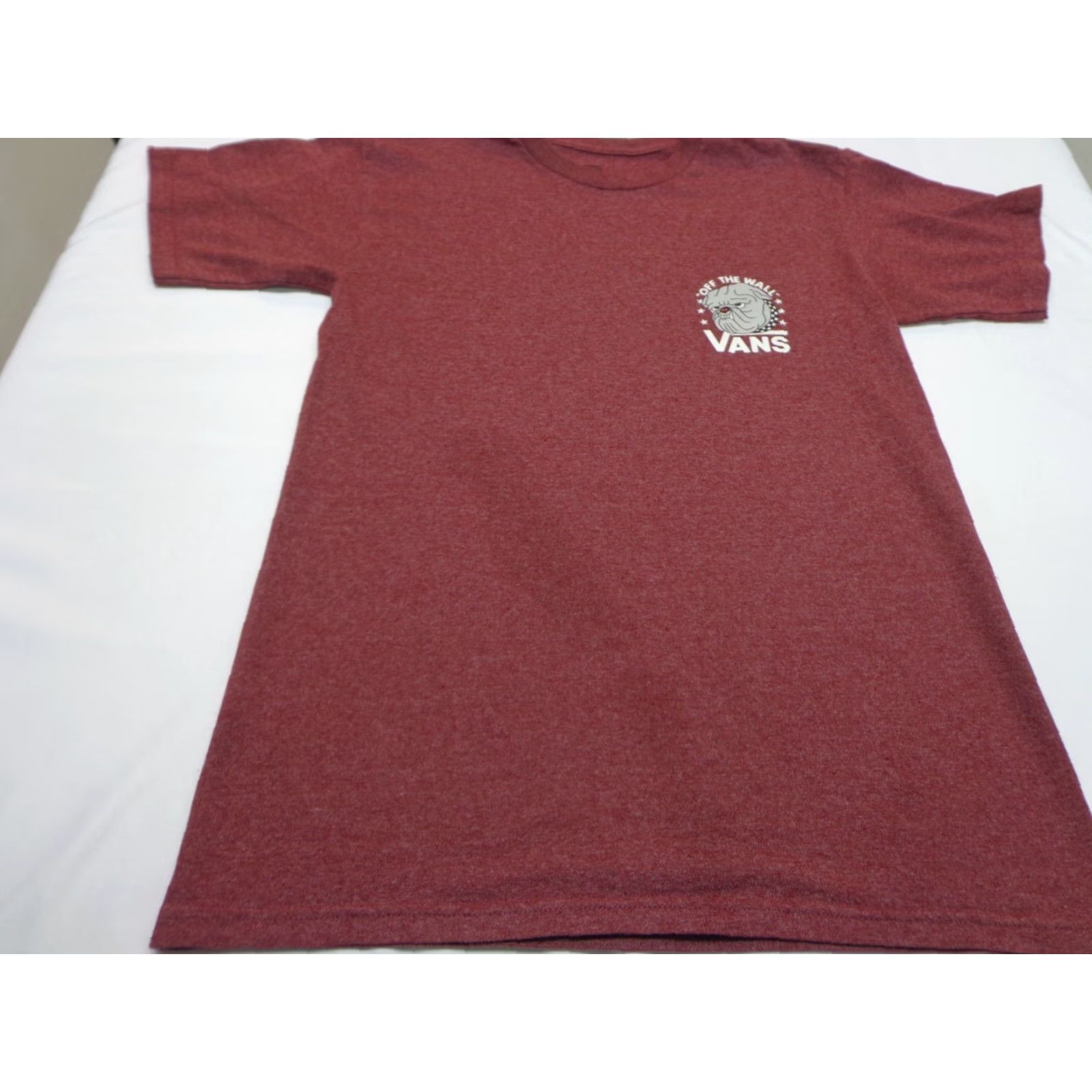 Vans VANS T Shirt Burgundy Off The Wall Pocket Tee Graphic Small Mens Regular Short Sleeve Crew Neck Tony Hawk 80s 90s Outdoor Sports Vintage: No Size US S / EU 44-46 / 1 - 3 Thumbnail
