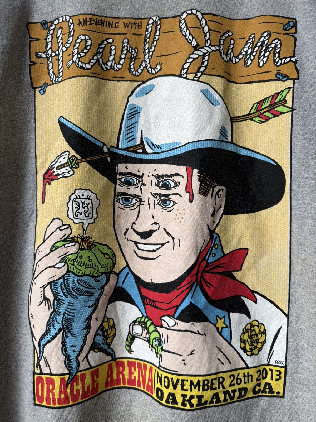 Band Tees × Vintage Vintage 00s Pearl Jam Frank Kozik Shirt Size US L / EU 52-54 / 3 - 2 Thumbnail
