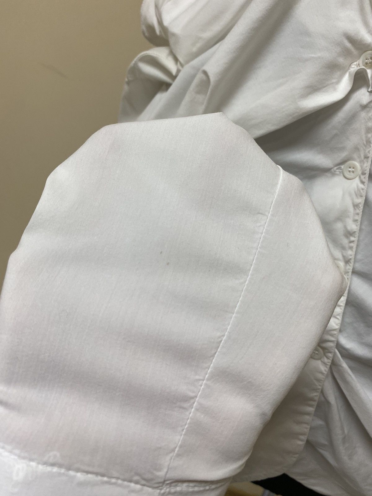 Transit Uomo Transit Par Such Womens Avant Garde White Button Up Shirt Size M / US 6-8 / IT 42-44 - 9 Thumbnail