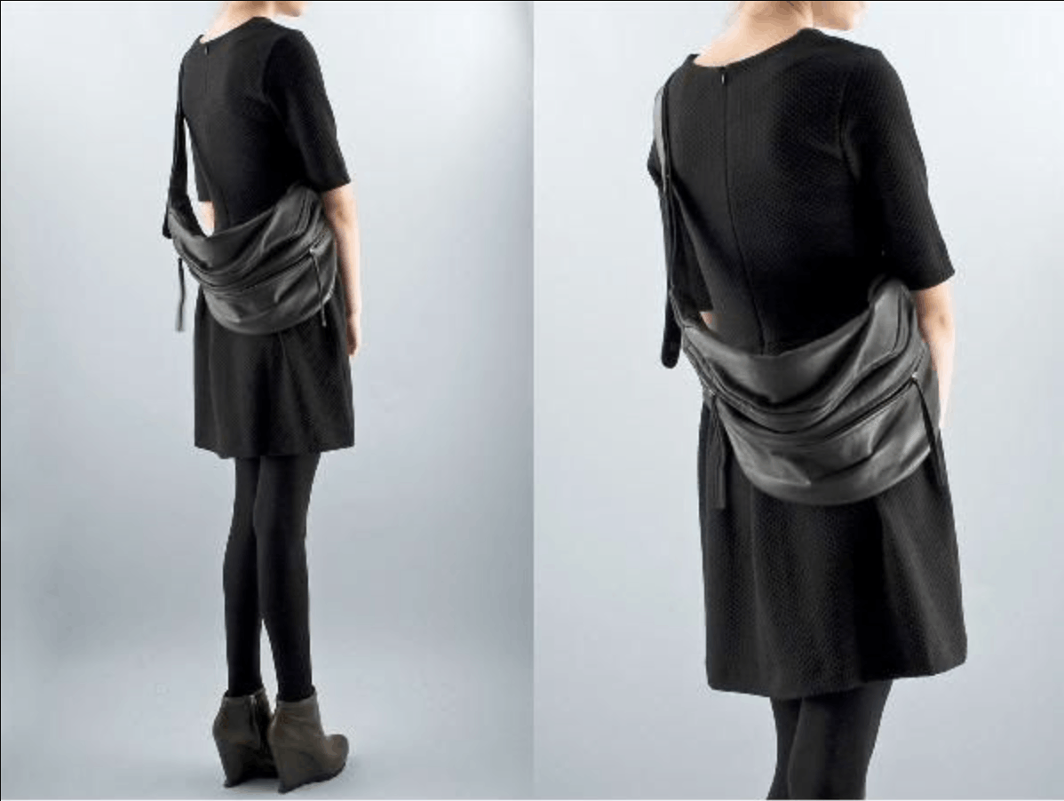 Genuine Leather YVONNE KONE (Womens?) Black Leather Oversized Albi Bum Bag Size ONE SIZE - 3 Thumbnail