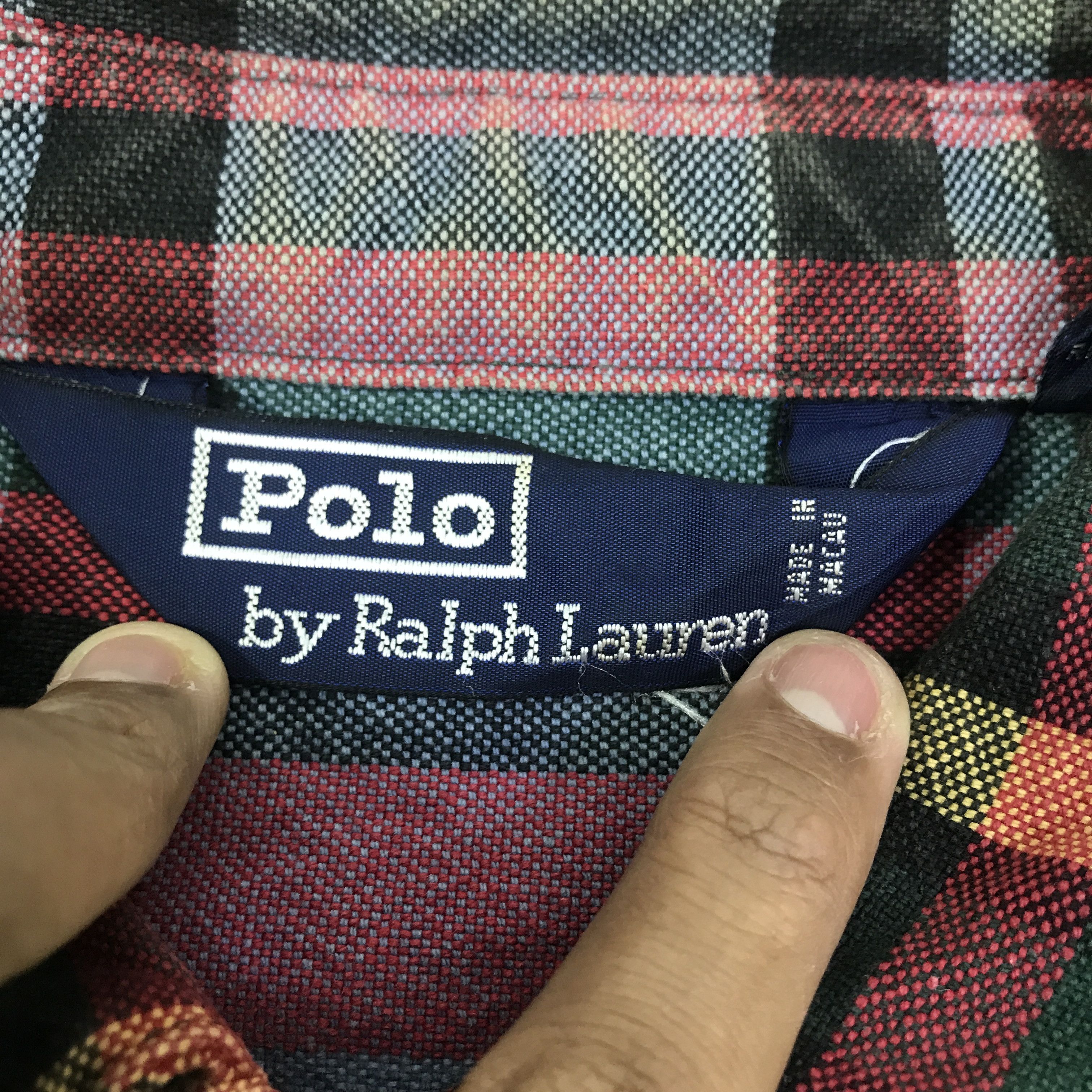 Polo Ralph Lauren Vtg Polo by Ralph Lauren tartan zip jacket K94B3 Size US L / EU 52-54 / 3 - 11 Thumbnail