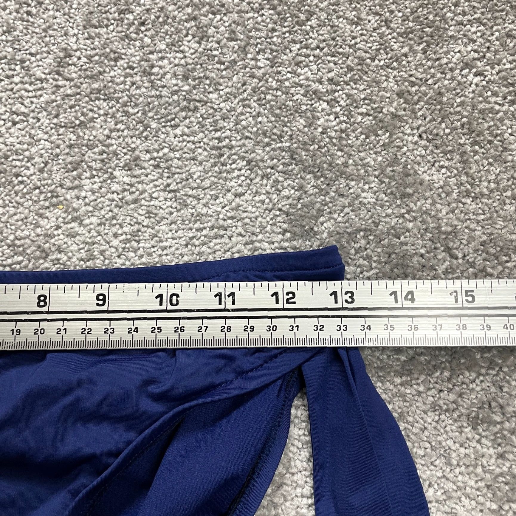 Mossimo VINTAGE Mossimo Bikini Bottom Women's Small Solid Blue Side Lace Swimsuit Summer Beach Size 28" / US 6 / IT 42 - 7 Thumbnail