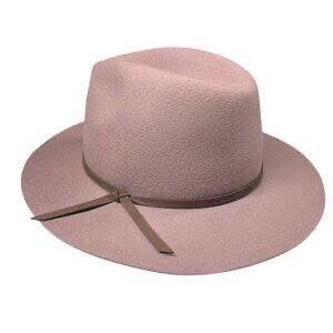 House of Harlow 100% Wool Fedora Hat - Dusty Mauve House of Harlow 1960 Size ONE SIZE - 1 Thumbnail