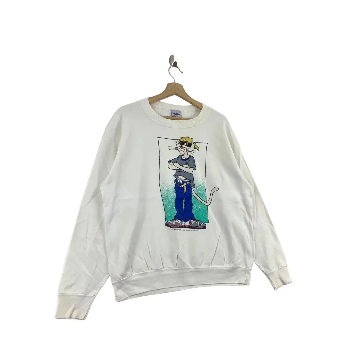 Vintage Vintage 1993 PINK PANTHER CARTOON Movie Mirisch Sweatshirt Size L / US 10 / IT 46 - 4 Thumbnail