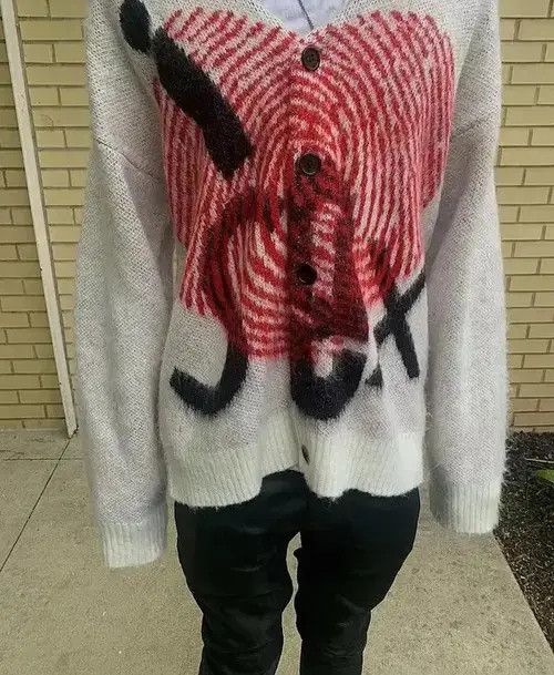 Cardigan sweater punk