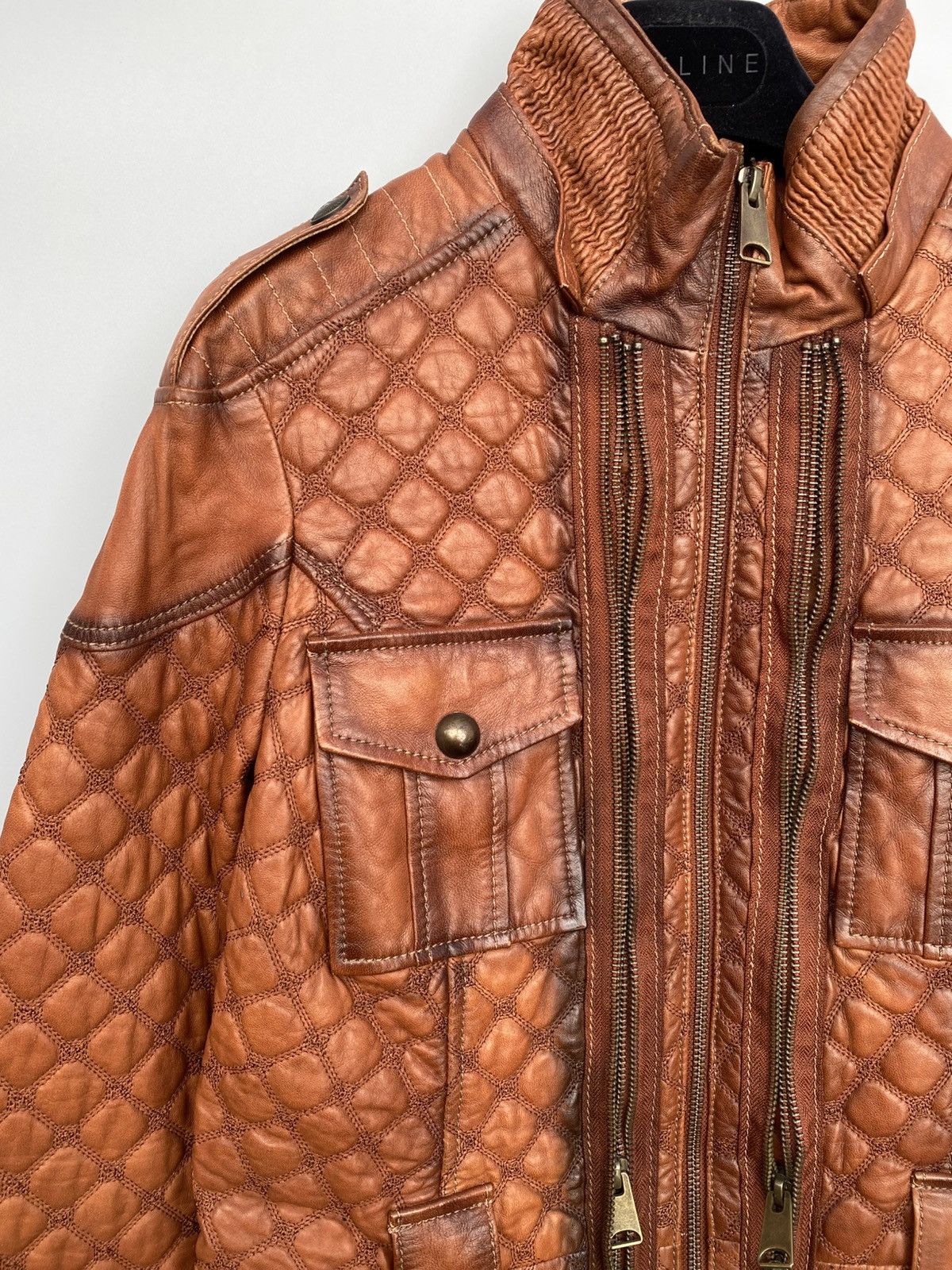 Other Don Vanquisher- Multi Zip Quilted Leather Jacket Size US S / EU 44-46 / 1 - 3 Thumbnail