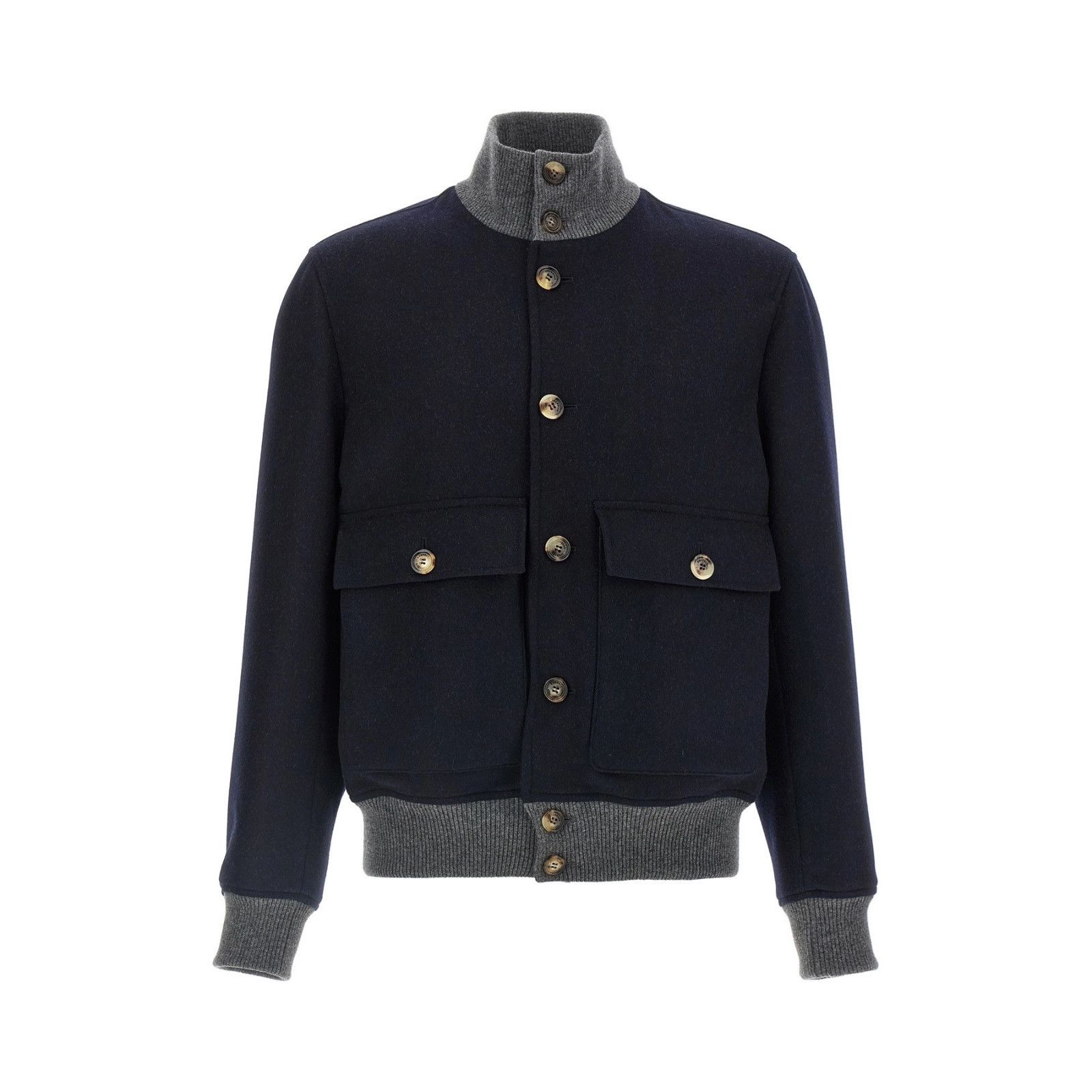 Brunello Cucinelli BRUNELLO CUCINELLI Navy Wool Jacket New & Authentic (Men's s Size US XXL / EU 58 / 5 - 1 Thumbnail