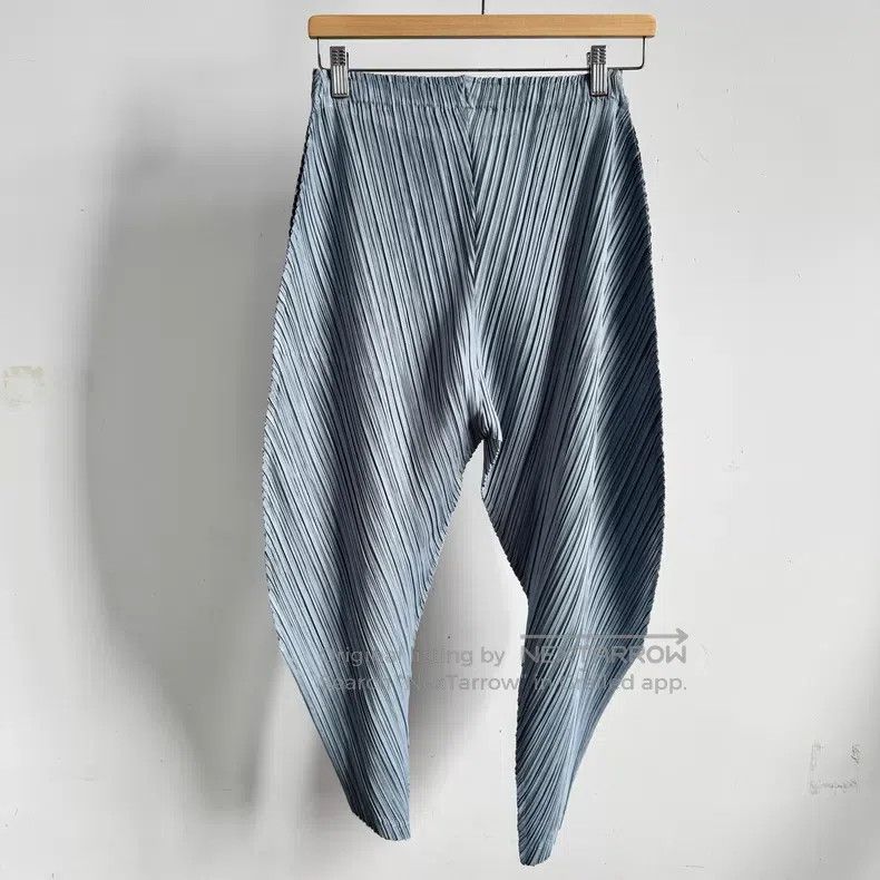 Issey Miyake Issey Miyake Blue Pants Size 26" / US 2 / IT 38 - 2 Thumbnail