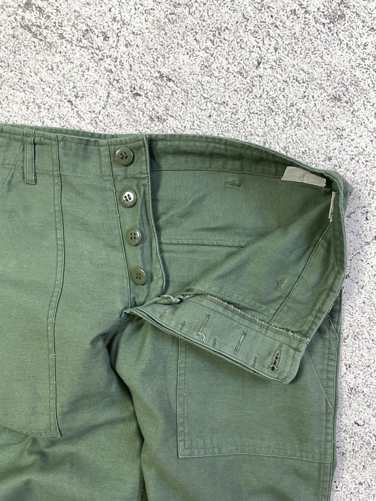 Vintage Vintage Military OG-107 Fatigue Pants Cotton Sateen YMCL KY Size 30" / US 8 / IT 44 - 6 Thumbnail