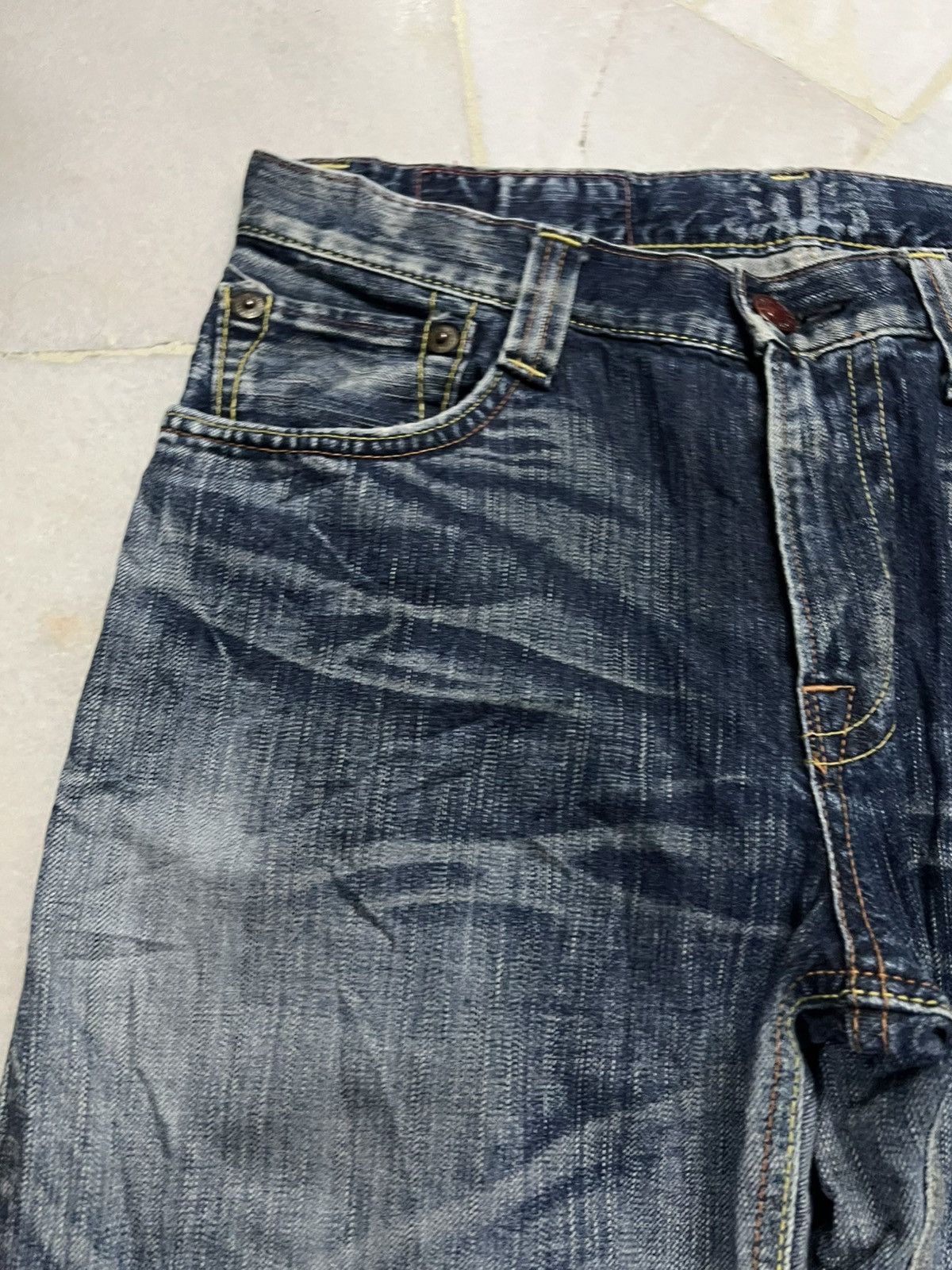 Edwin 💥Flare💥Edwin 503 Blue Trip Mud Wash Jean Size US 33 - 8 Thumbnail