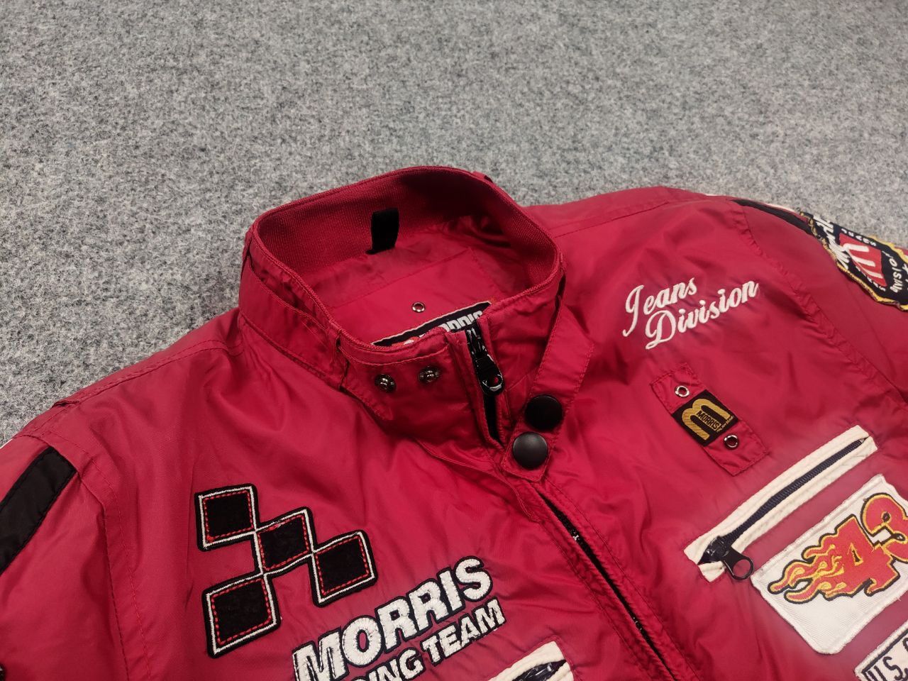 Vintage Morris Jeans Division Logo racing nascar Jacket Y2K