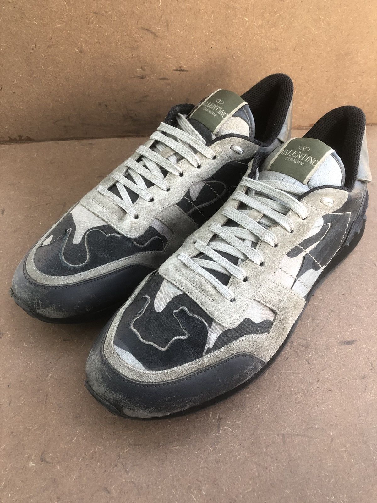Valentino Valentino Garavani Grey Leather Men’s Sneakers Size 45 Size US 11 / EU 44 - 2 Thumbnail