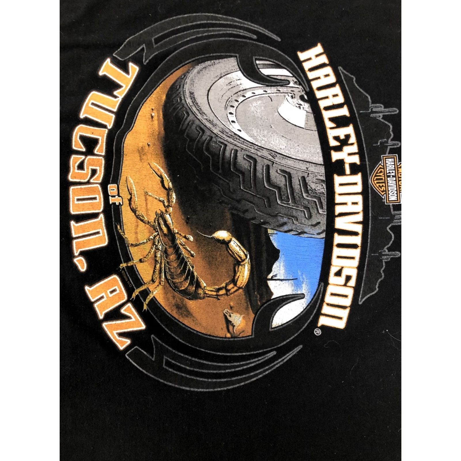 Harley Davidson VINTAGE Harley-Davidson T-Shirt Men's Large Black Tucson Arizona Scorpion 1Dad Size US L / EU 52-54 / 3 - 5 Thumbnail