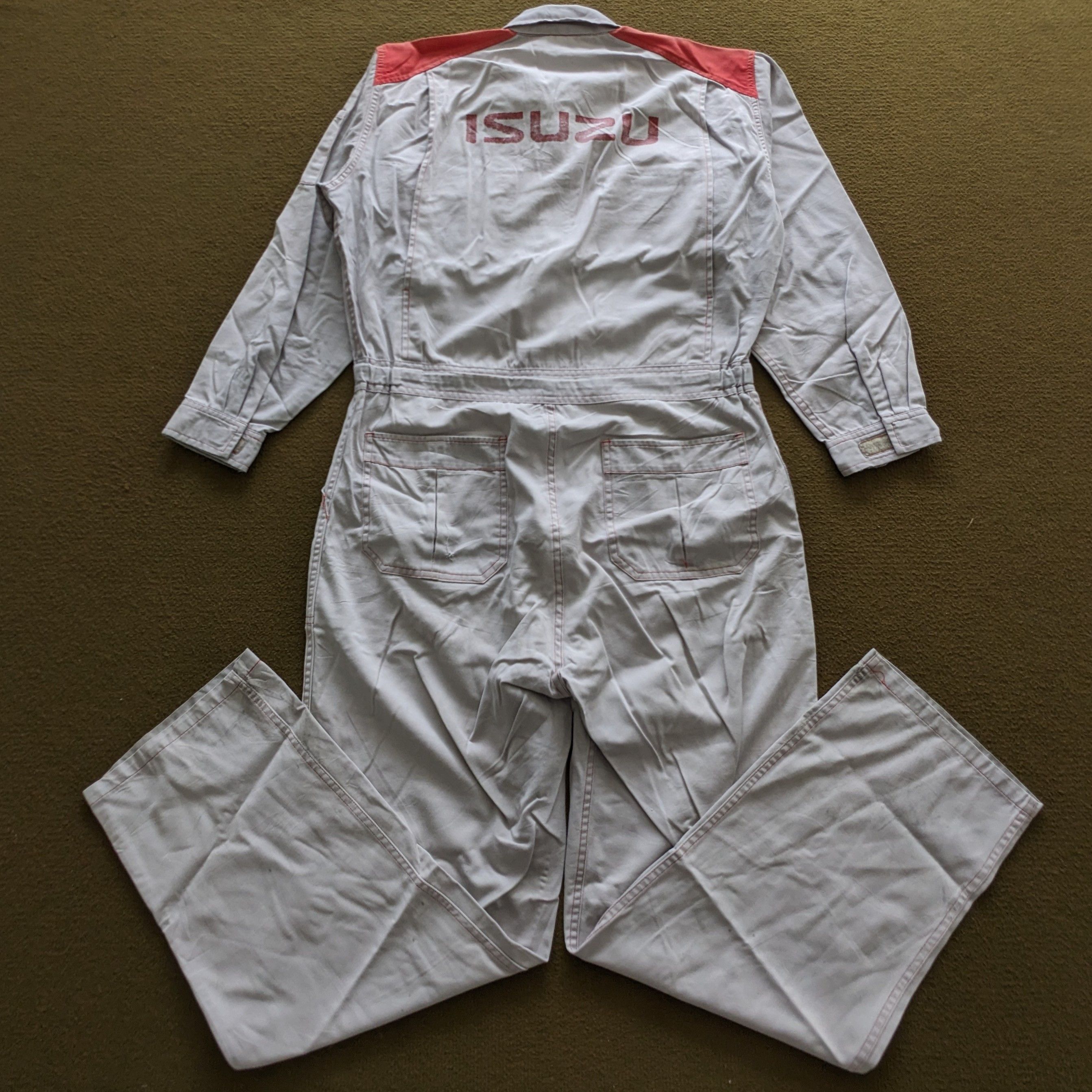 Vintage Vintage ISUZU Motorsports Racing Coverall Workwear Jacket Size US L / EU 52-54 / 3 - 1 Thumbnail