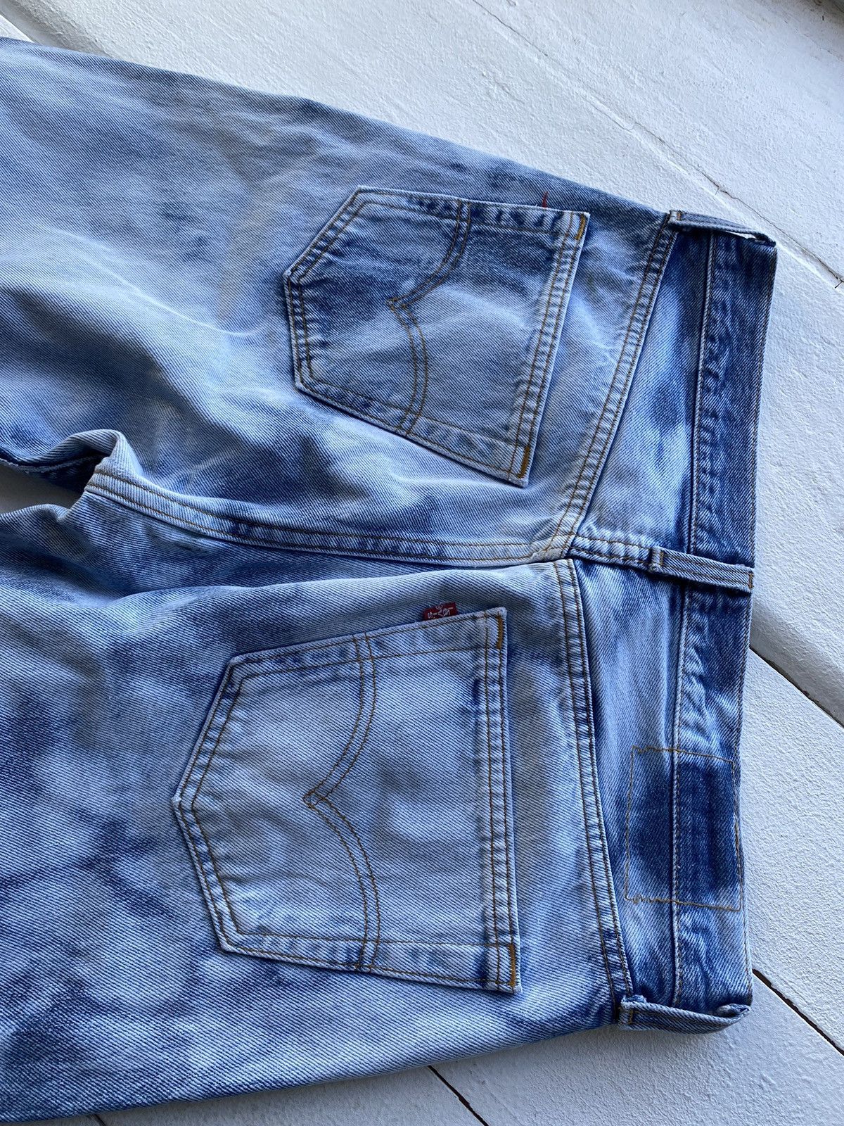 Levi's Vintage Clothing LVC Levis USA Made Custom Distressed Blue Cow Pattern Jeans Size US 32 / EU 48 - 10 Thumbnail