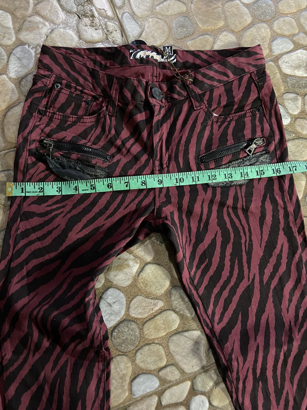 Hysteric Glamour × If Six Was Nine × Japanese Brand VTG GLAMOUR PUNK L.G.B STYLE LEOPAD DENIM PANTS Size 26" / US 2 / IT 38 - 12 Thumbnail