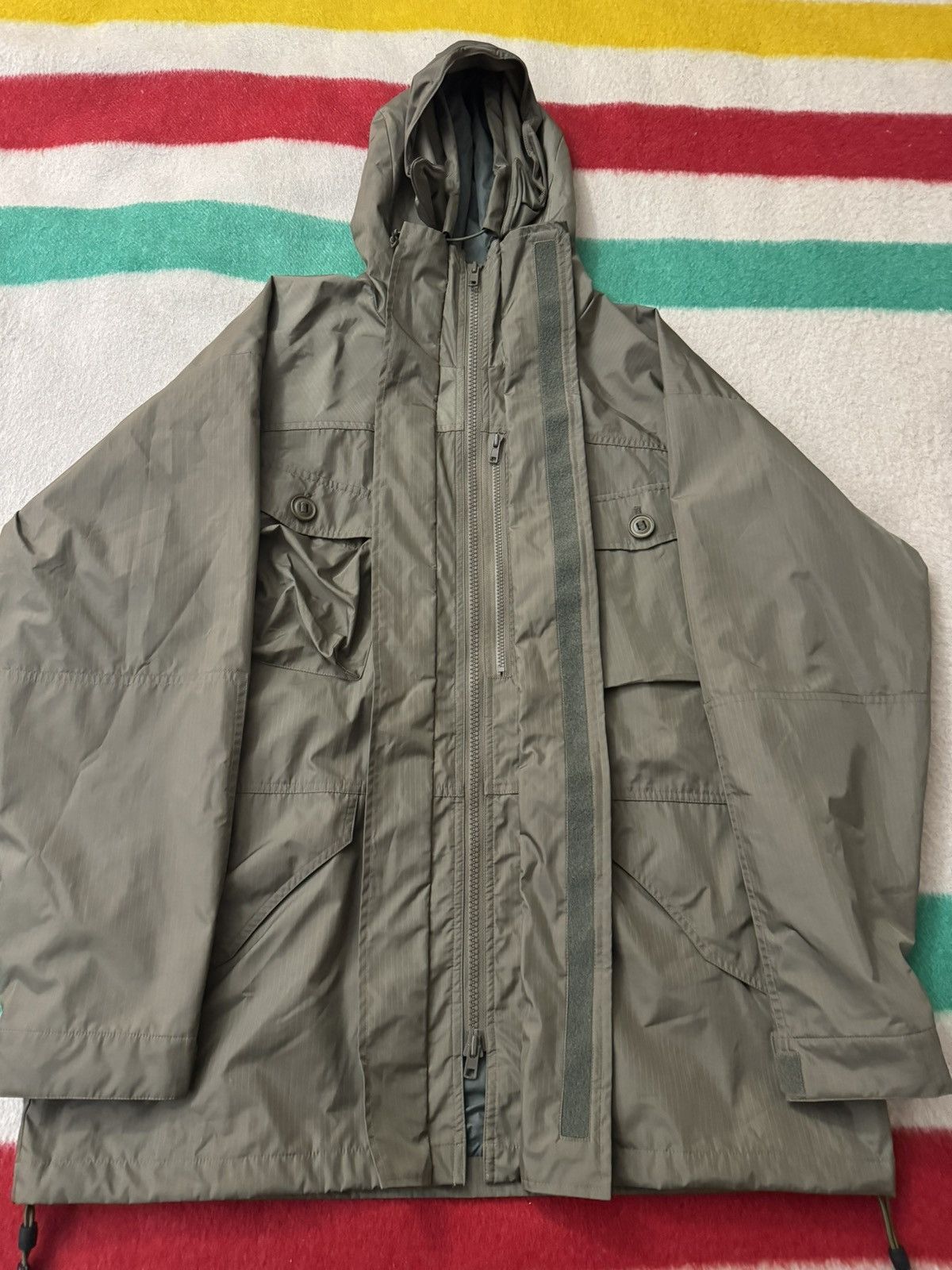 Japanese Brand × Wtaps W)Taps Tetsu Para Smock Military Olive Smock Parka Large Size US L / EU 52-54 / 3 - 9 Thumbnail