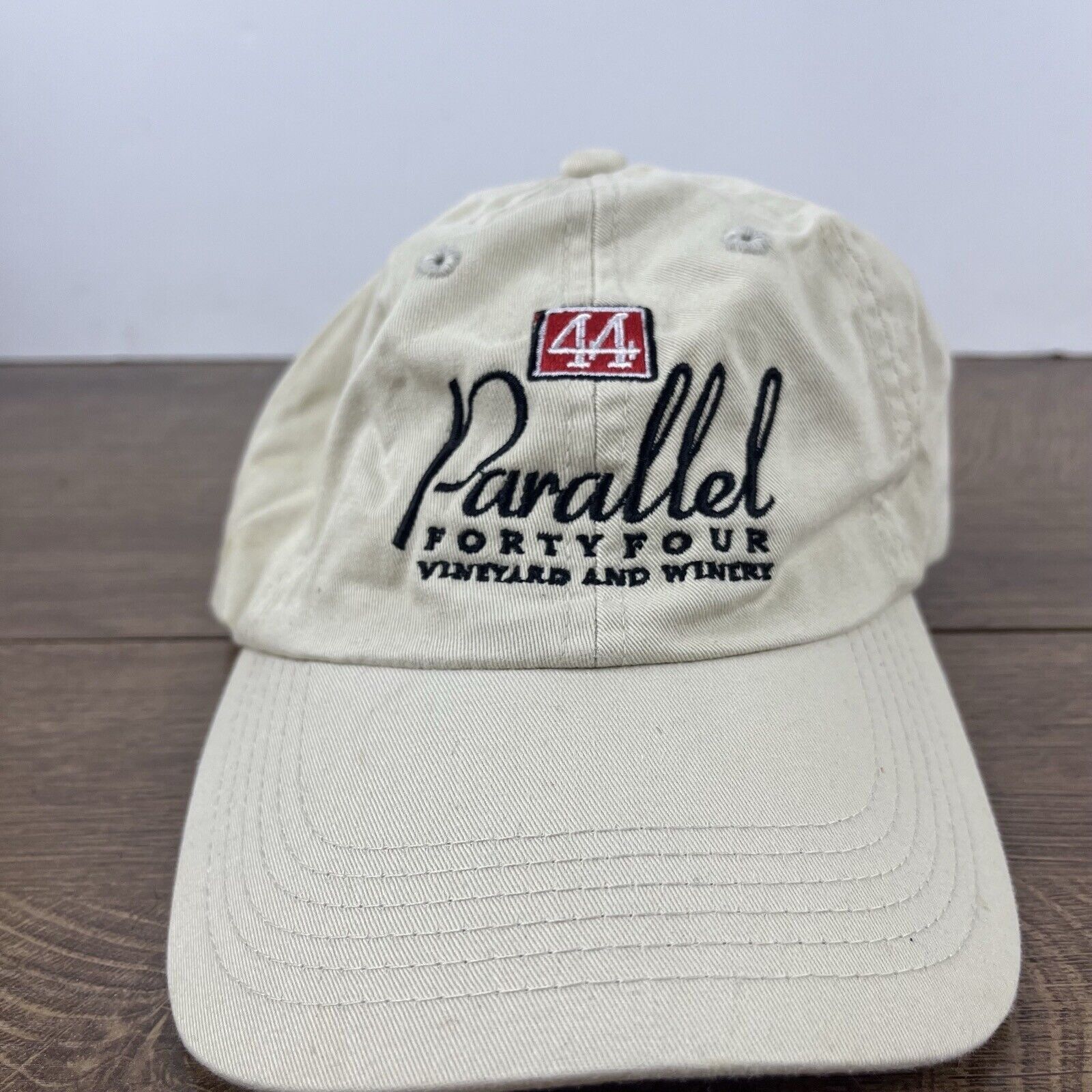Other Parallel Forty Four Hat Vineyard 44 White Hat Adjustable Whi Size ONE SIZE - 5 Thumbnail