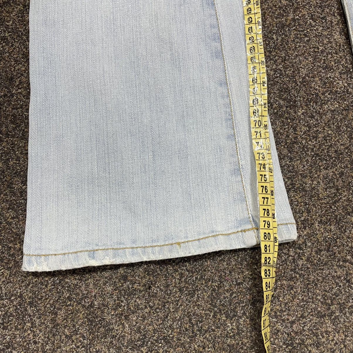 Vintage Vintage Y2K Light Wash Flared Pants Skate Streetwear Slim 29 Size US 29 - 6 Thumbnail