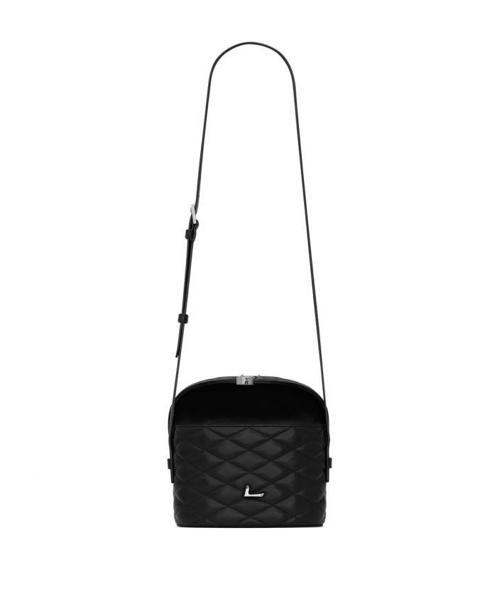 Saint Laurent Paris o1b1hav110425 Size: OS / June Box Bag Lambskin in Black Size ONE SIZE - 3 Thumbnail