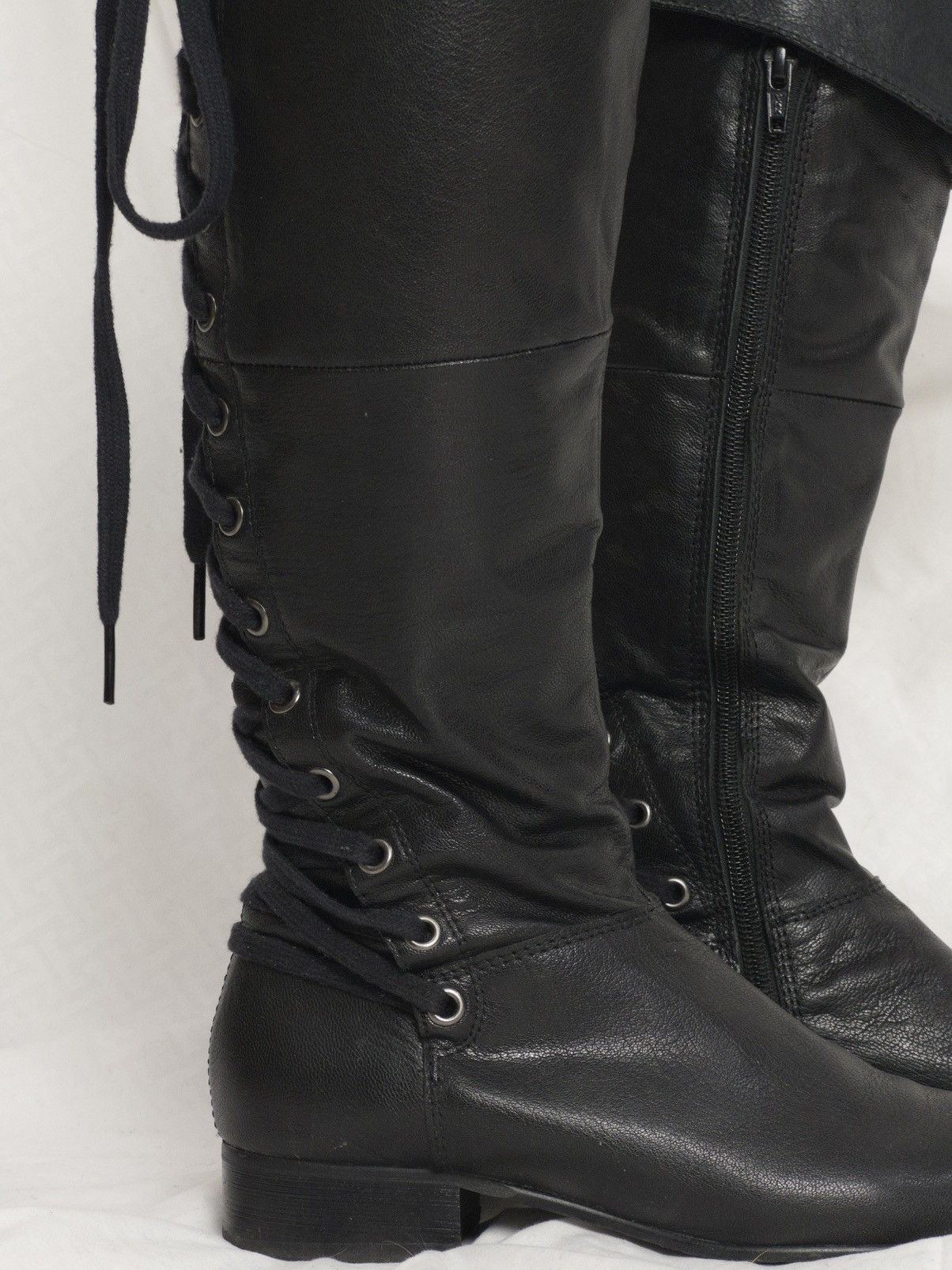 Vagabond Avant-garde lace-up knee high boots by Vagabond Size US 5 / IT 35 - 6 Thumbnail