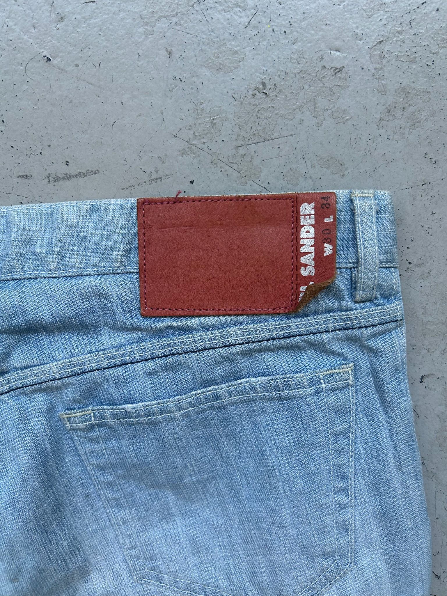Jil Sander Jil Sander by Raf Simons Light Wash Denim Size US 30 / EU 46 - 5 Thumbnail