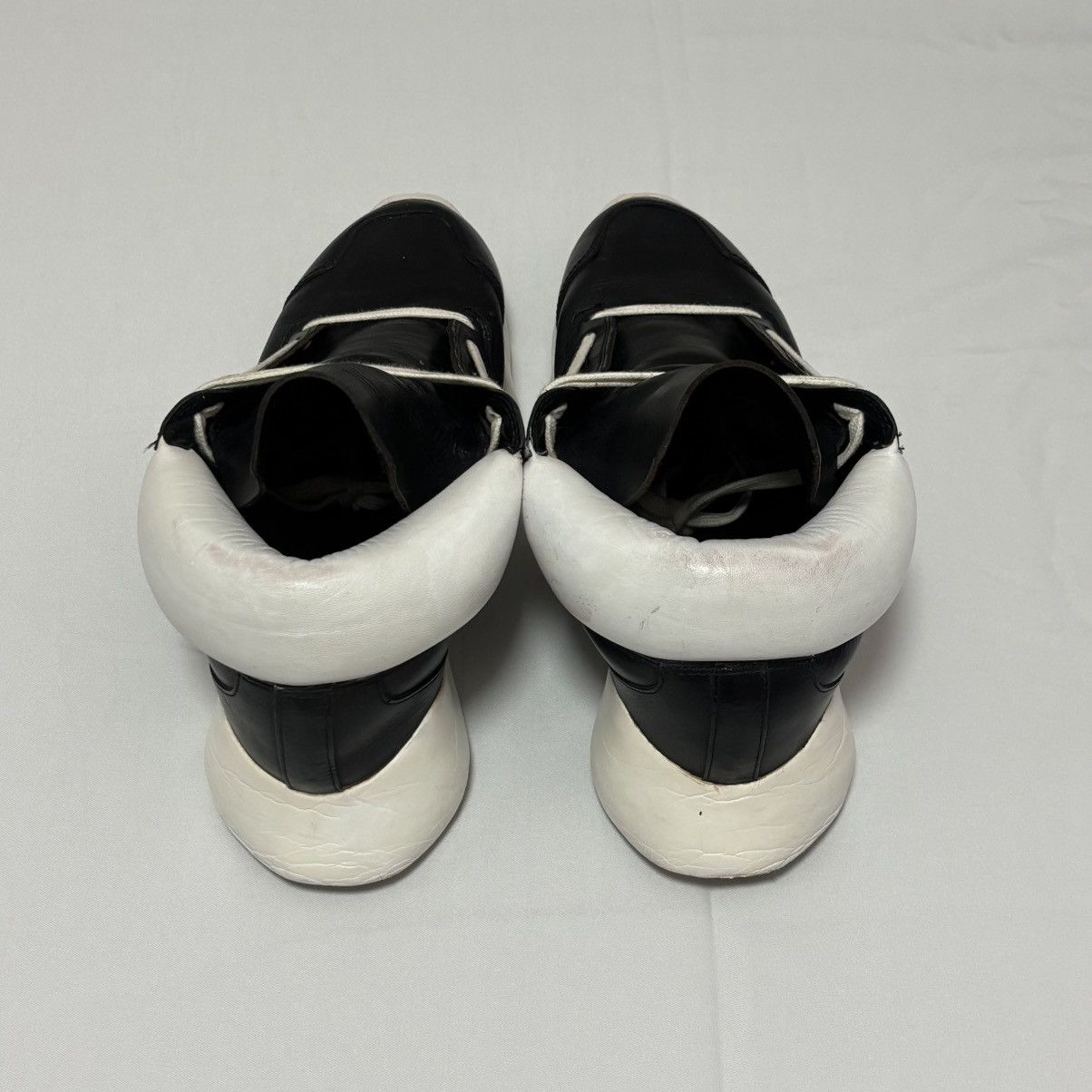 Adidas × Rick Owens Rick Owens x Adidas Tech Runner Black Leather (SS14 Vicious) Size US 11 / EU 44 - 6 Thumbnail