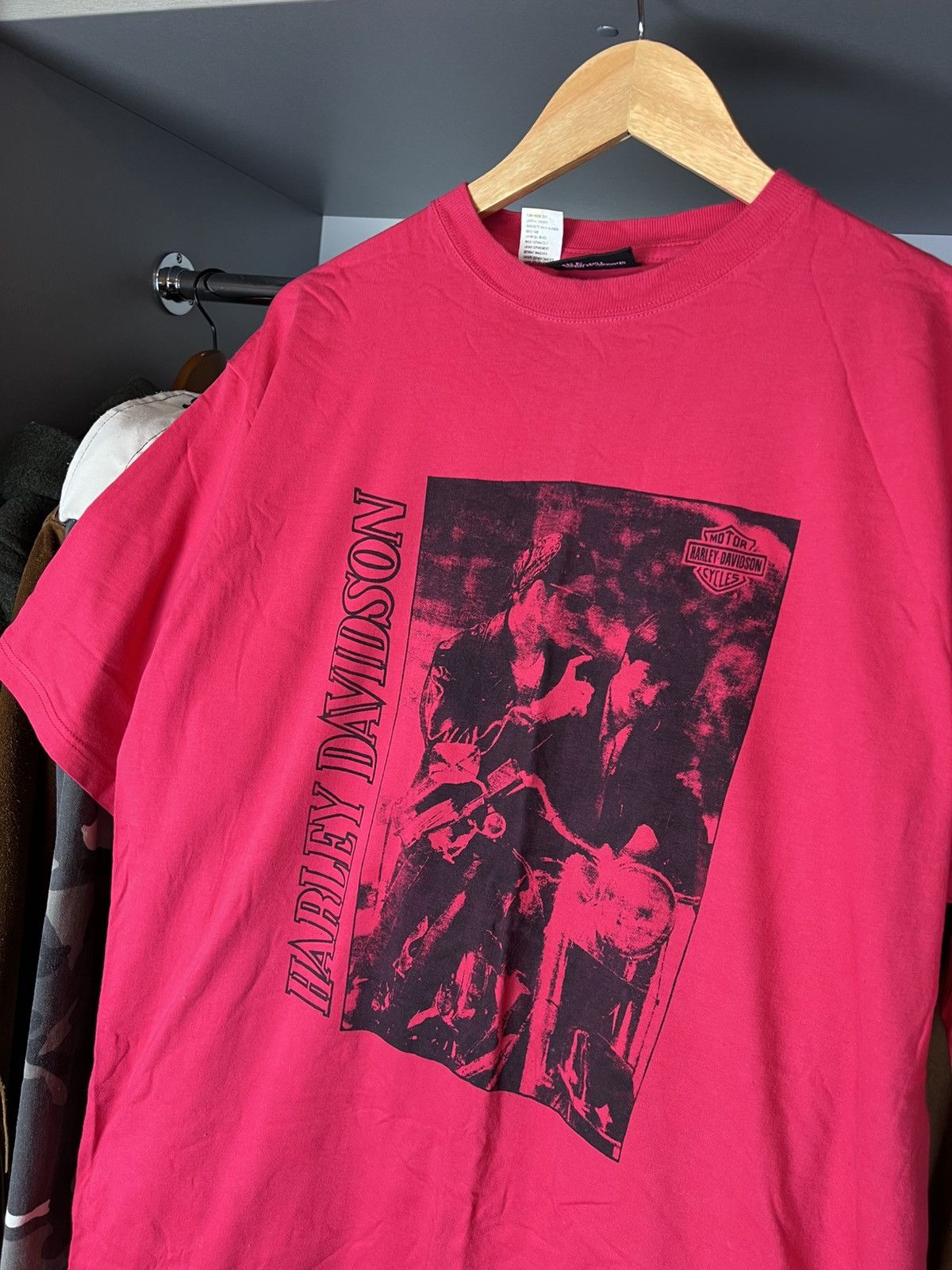 O'Neill Vintage Oneill Harley Davidson Pink Rock punk T Shirt Size US XL / EU 56 / 4 - 2 Thumbnail