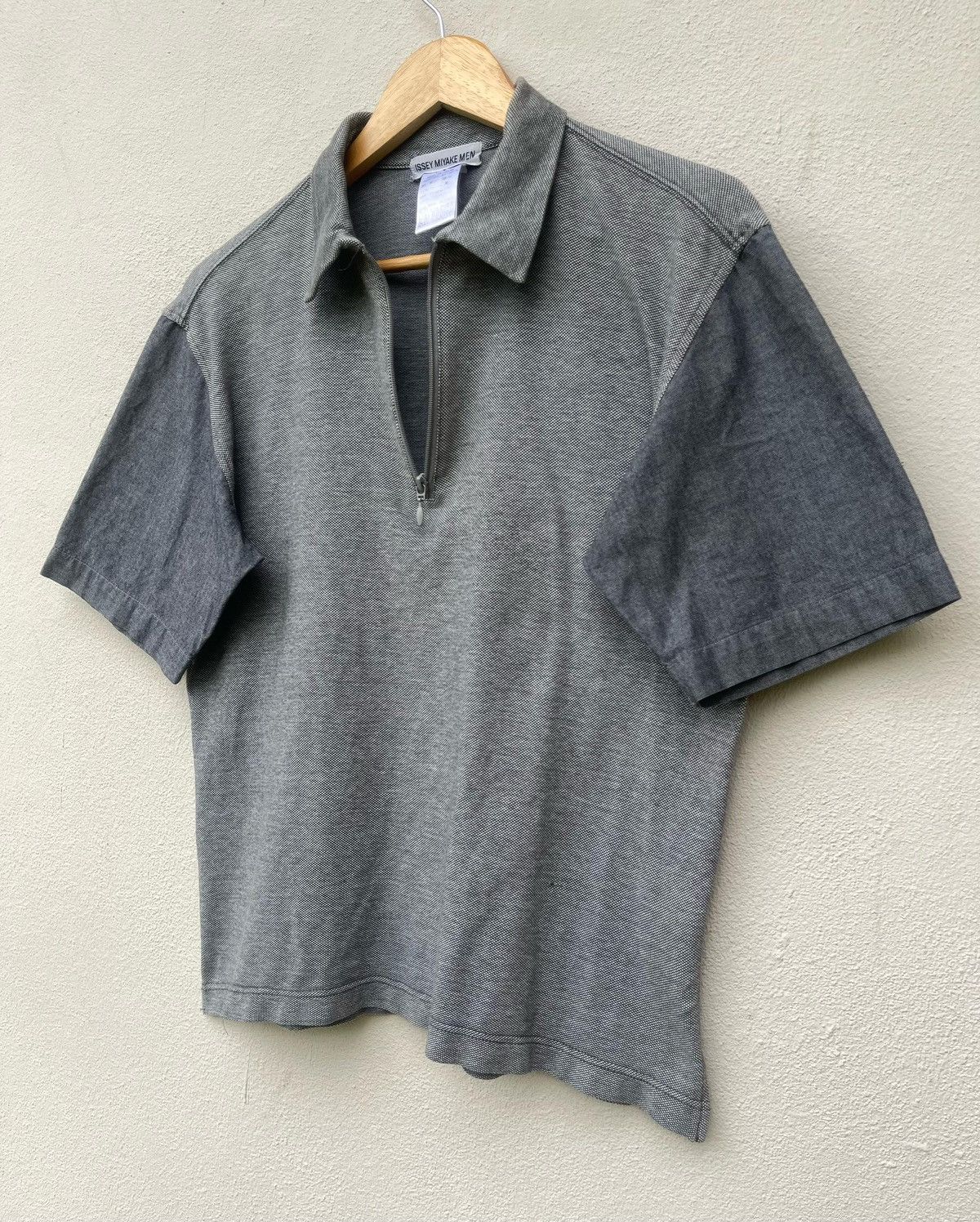 Designer × Issey Miyake × Japanese Brand Issey Miyake Half Zipper Polo Tee Size US M / EU 48-50 / 2 - 10 Thumbnail