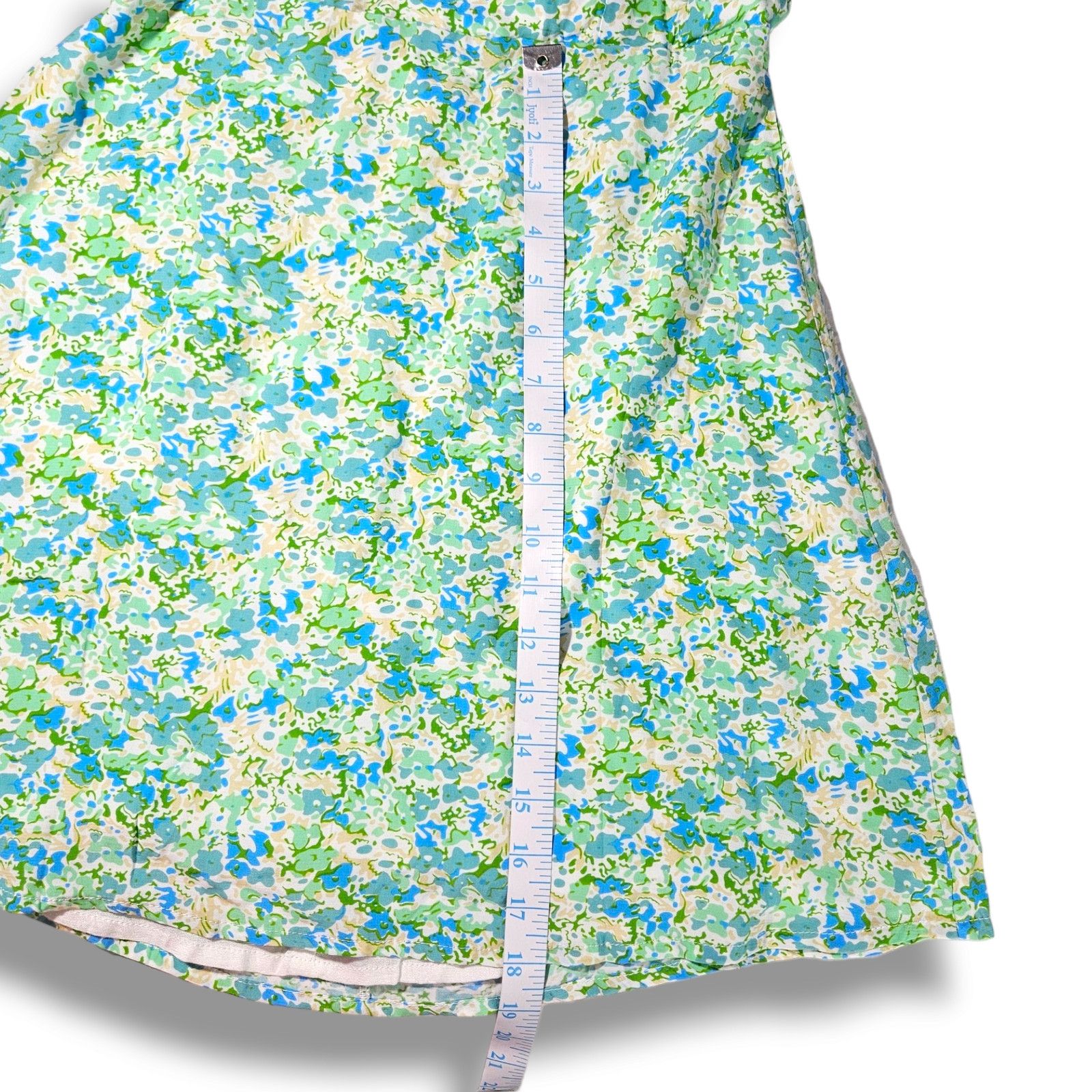 FAITHFULL NWT Faithfull the Brand Gaia Mini Dress Sz. 6 [M] Blue Green Size M / US 6-8 / IT 42-44 - 12 Thumbnail