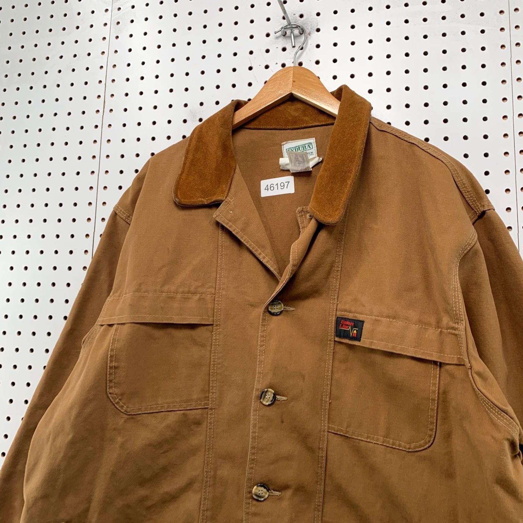 Vintage Indura Westex Union Lined FR Chore Jacket Mens 2XL Tan Workwear Fire Resistant Jacket Size US XXL / EU 58 / 5 - 7 Thumbnail