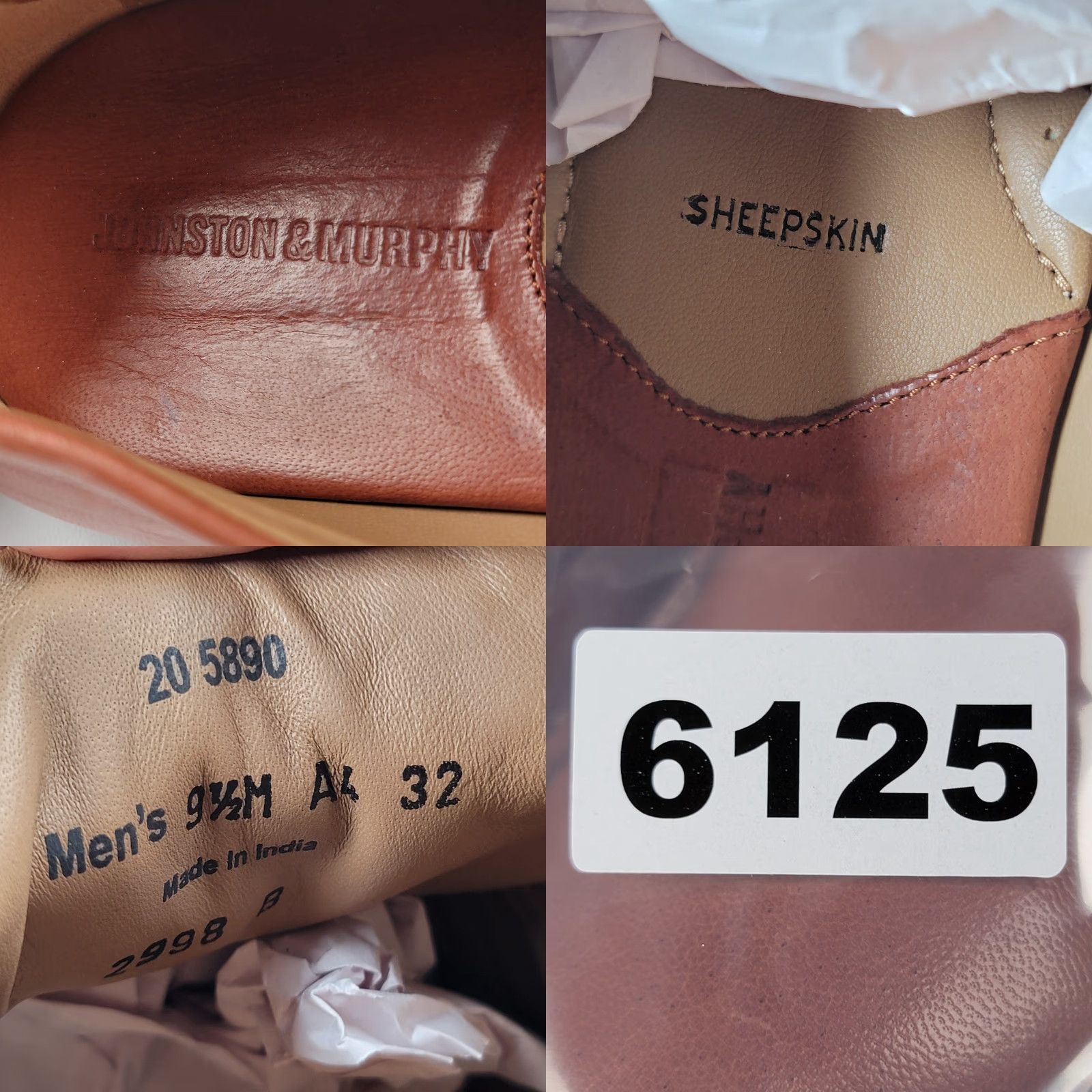 Johnston & Murphy Johnston & Murphy Brown Men's Leather Slip On Driving Loafers Penny Style 9.5 M Dress Shoes Size US 9 / EU 42 - 9 Thumbnail