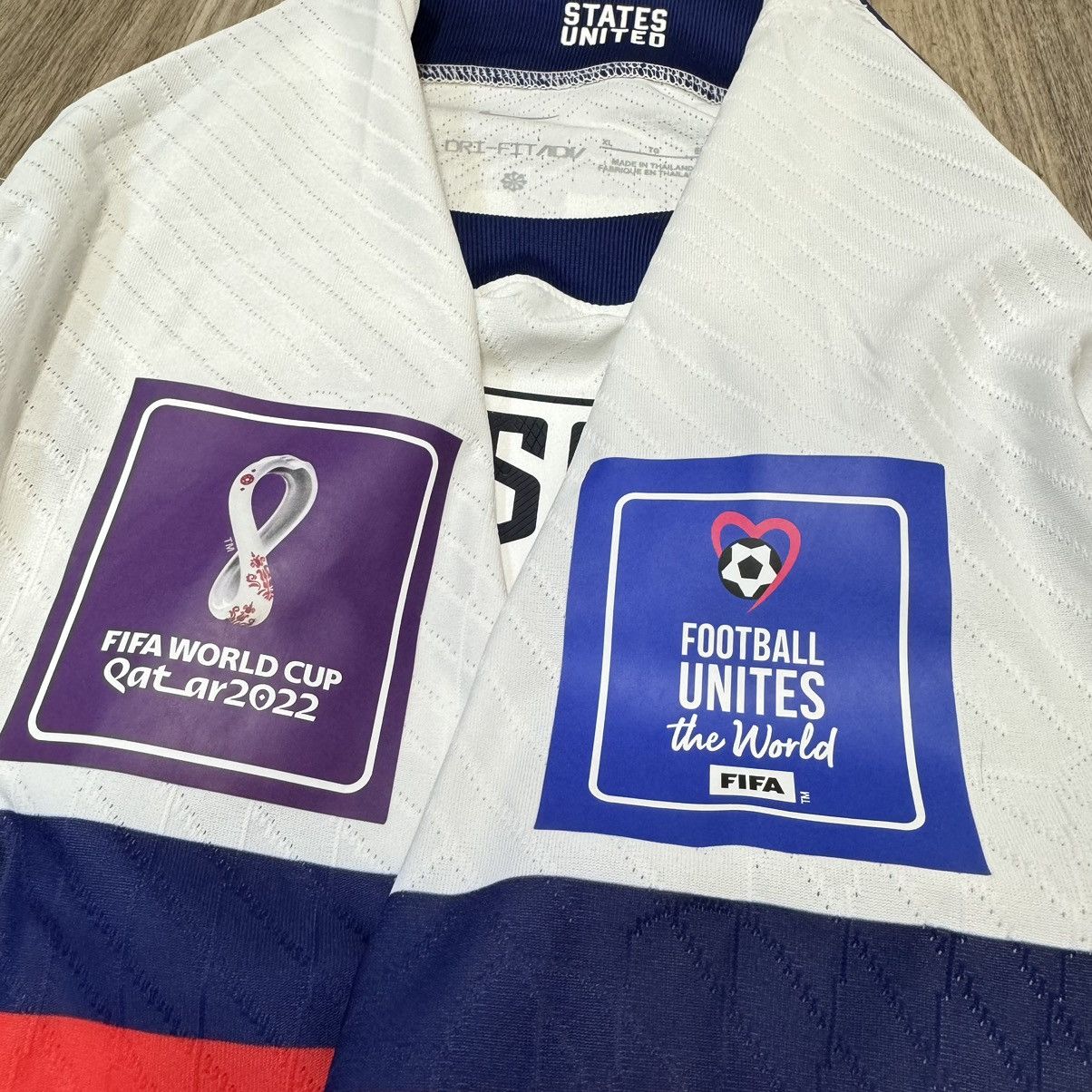 Nike USA USMNT World Cup 2022 player issue home shirt #21 Weah Size US XL / EU 56 / 4 - 5 Thumbnail