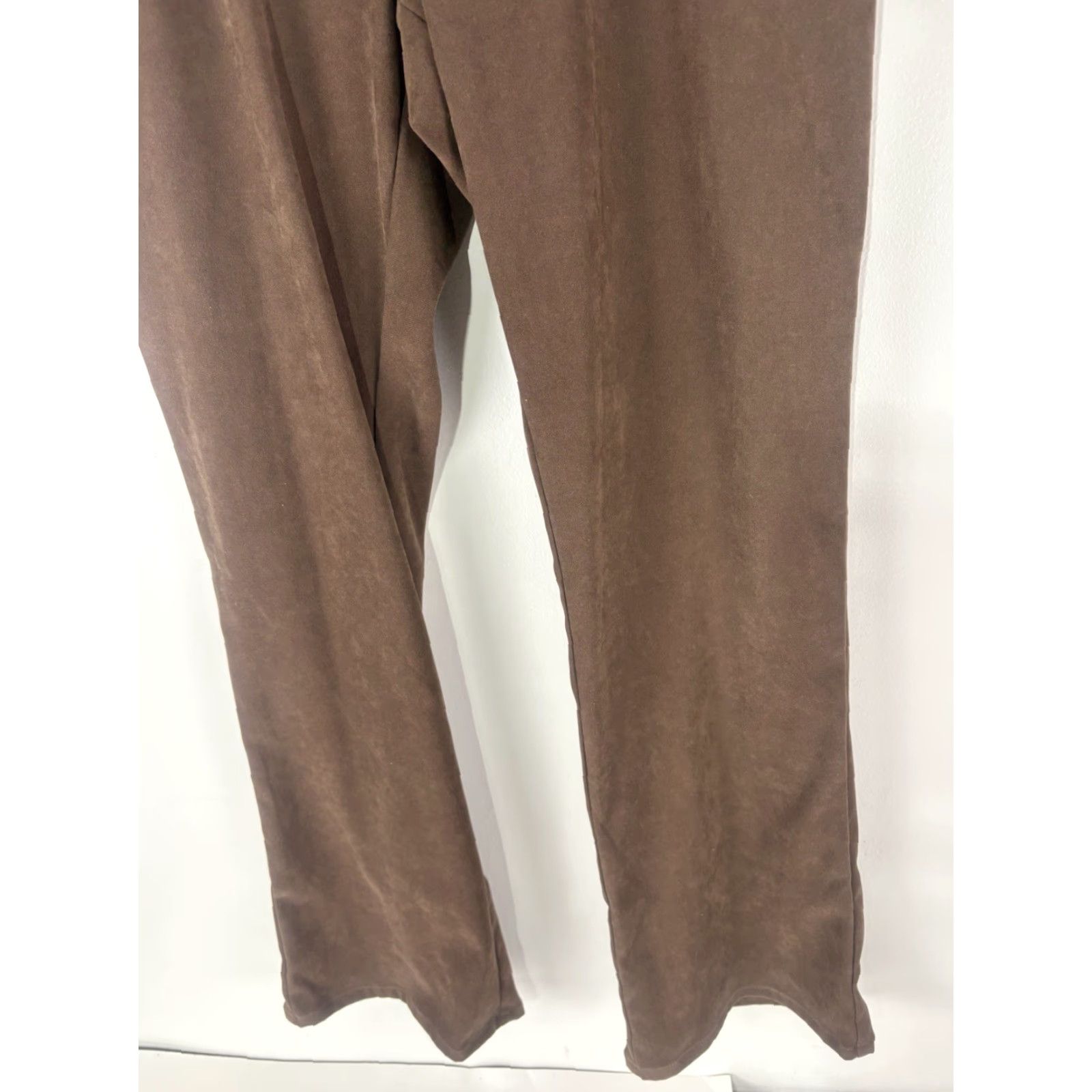 Denim & Co. Denim & Co Brown Embroidered Wide Leg Pants Womens Size 12 Size 34" / US 12 / IT 48 - 3 Thumbnail