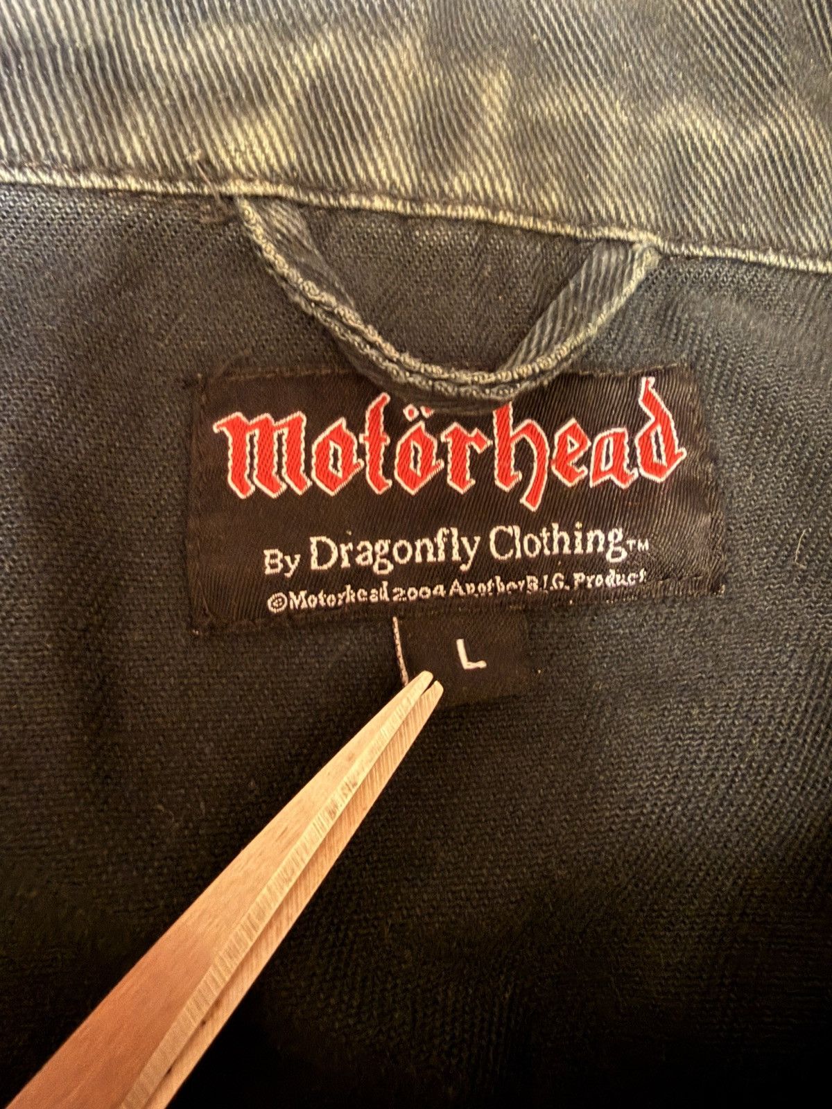 Other Vintage 2004 Motörhead Denim Vest by Dragonfly - USA - L Size US L / EU 52-54 / 3 - 6 Thumbnail