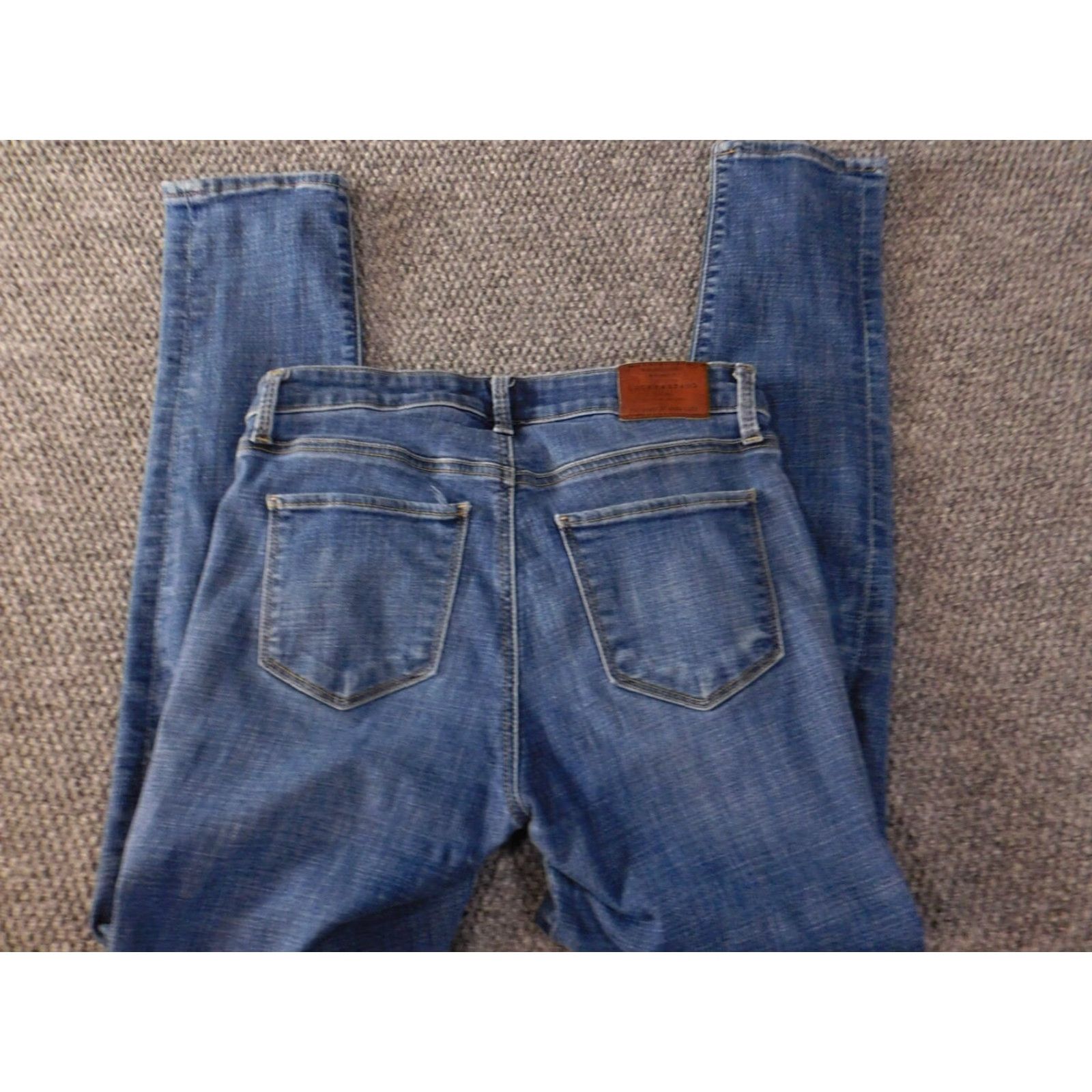 Lucky Brand Lucky Brand Womens Jeans 4 blue Skinny Hayden Denim Zip Inseam 28 Regular Cotton Blend Polyester Zipper Size 27" / US 4 / IT 40 - 6 Thumbnail